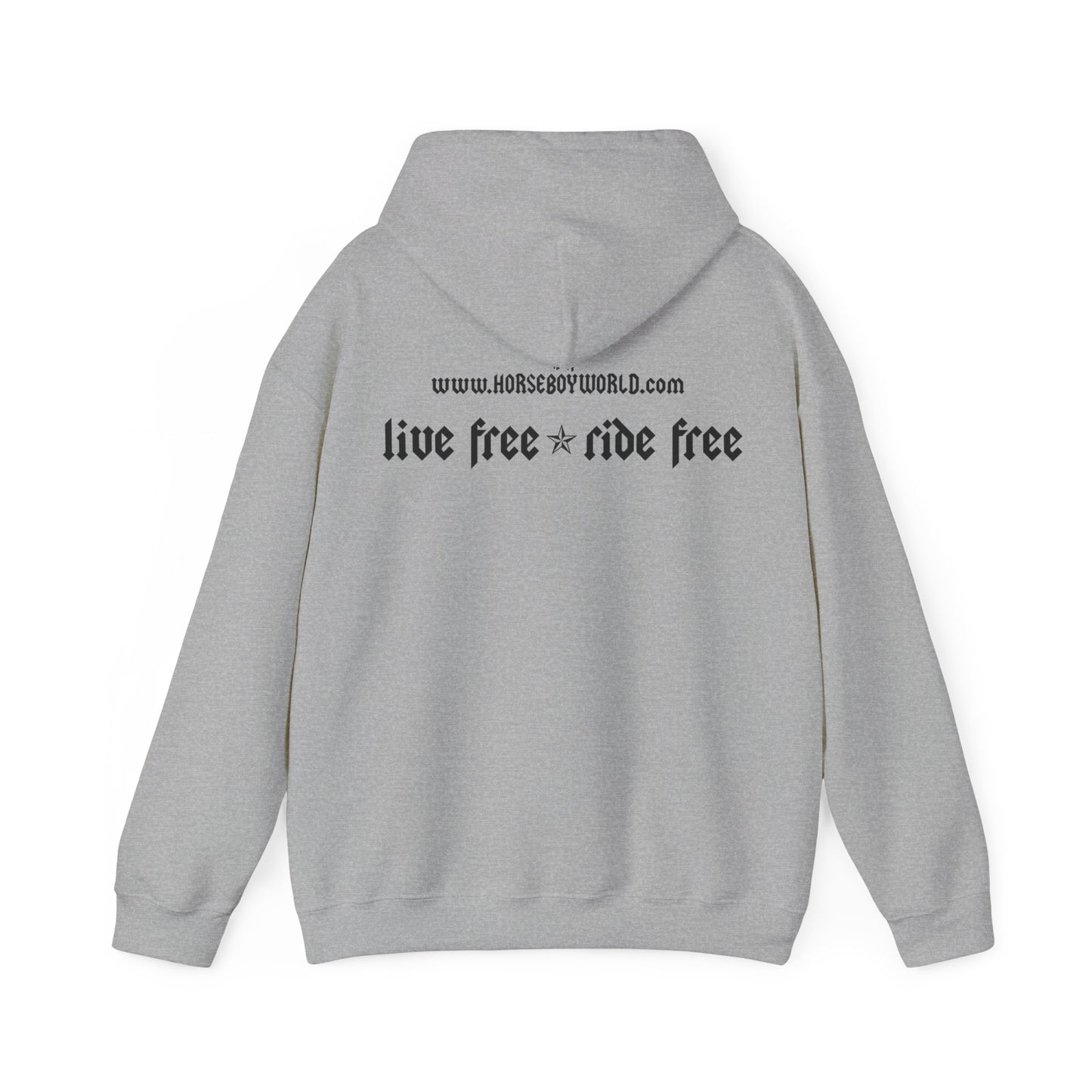 Horse Boy - Live Free Ride Free - Unisex Heavy Blend™ Hooded Sweatshirt