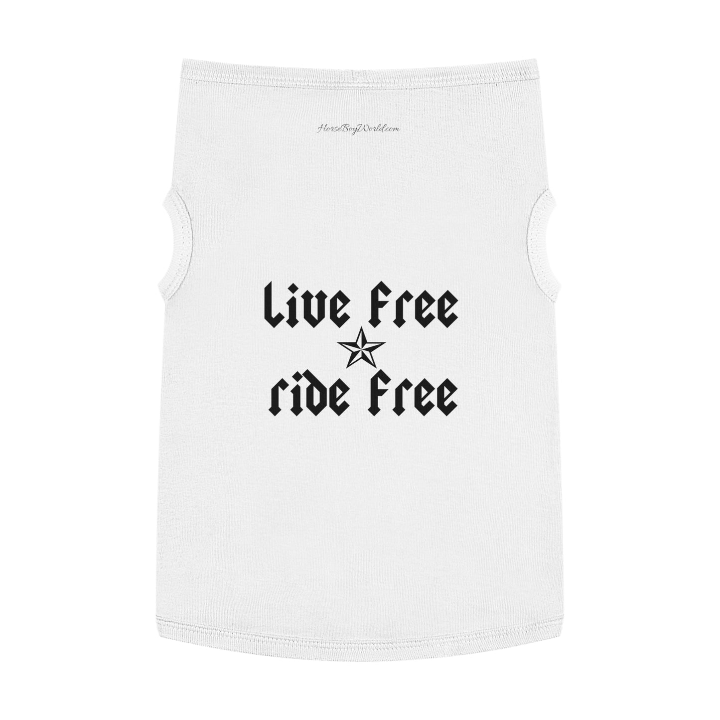 Live Free Ride Free Pet Tank Top