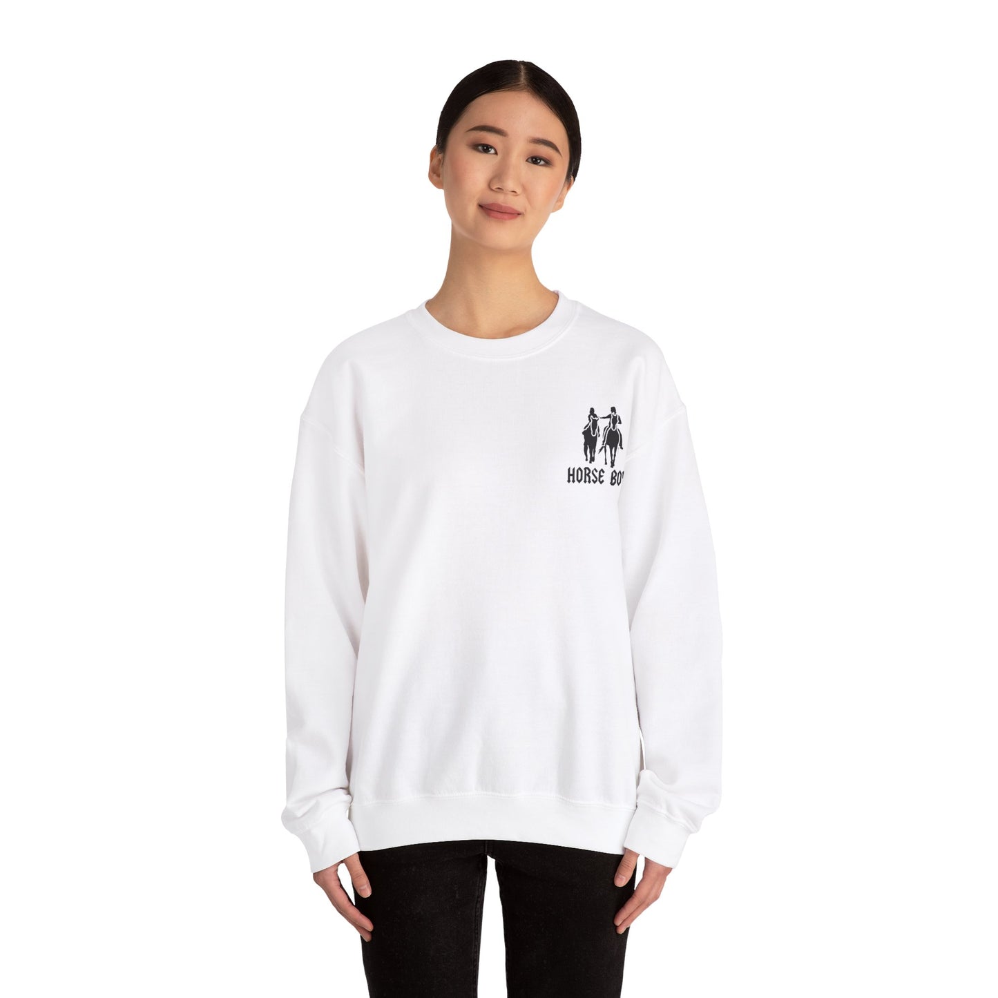 Horse Boy Logo Small - Unisex Heavy Blend™ Crewneck Sweatshirt
