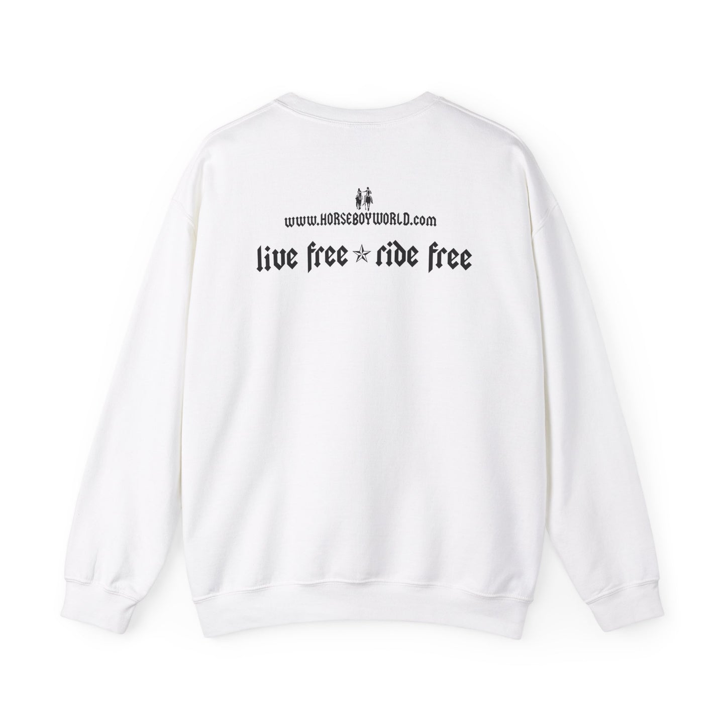Horse Boy Logo Small - Unisex Heavy Blend™ Crewneck Sweatshirt