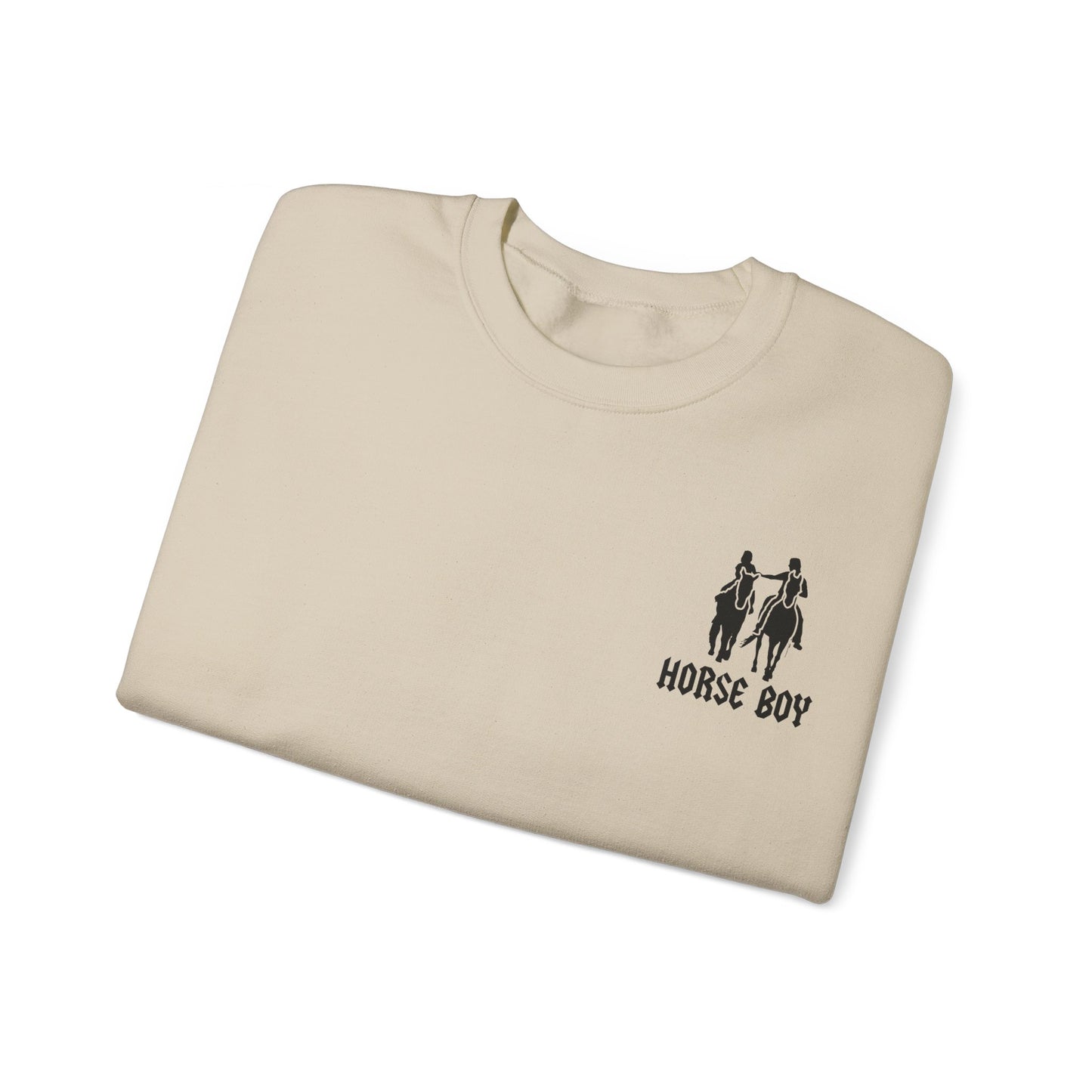 Horse Boy Logo Small - Unisex Heavy Blend™ Crewneck Sweatshirt