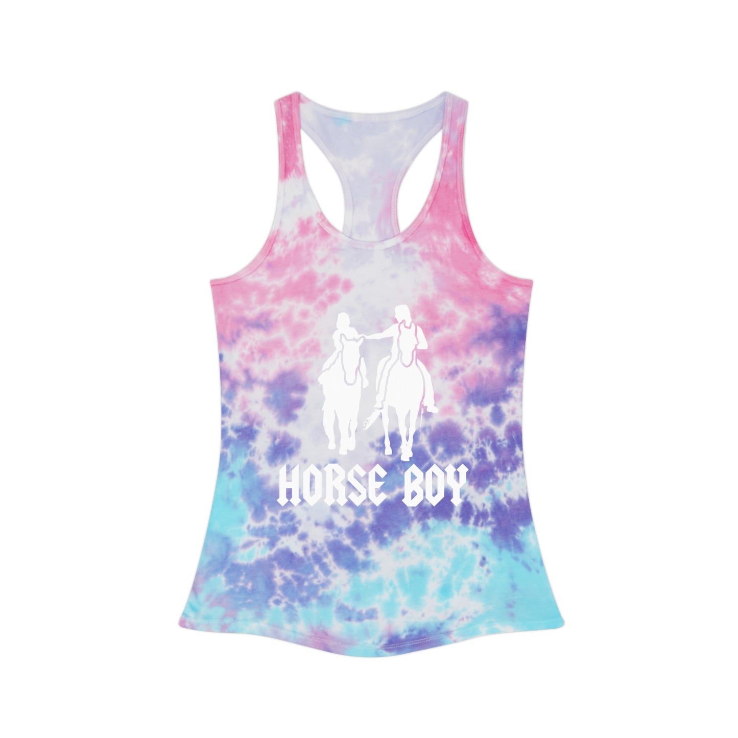 Horse Boy - Tie Dye Racerback Tank Top
