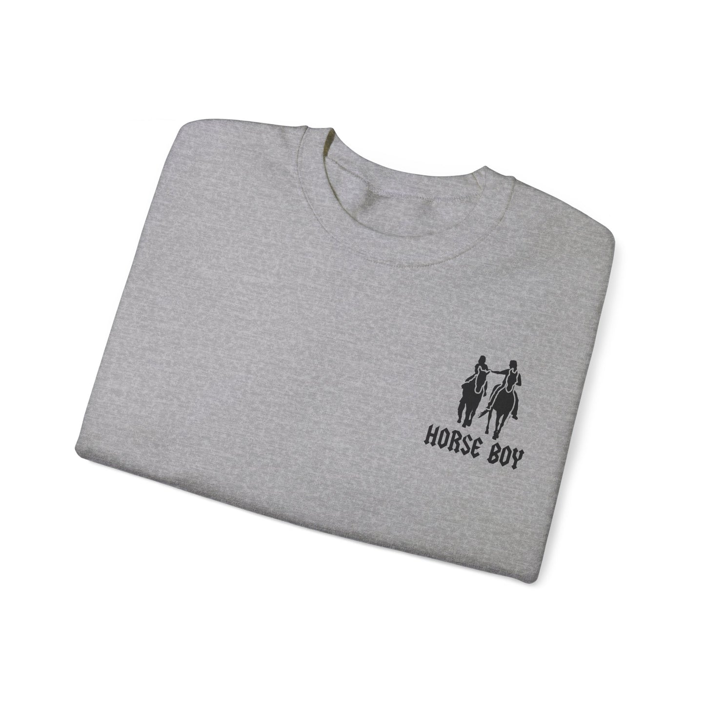 Horse Boy Logo Small - Unisex Heavy Blend™ Crewneck Sweatshirt