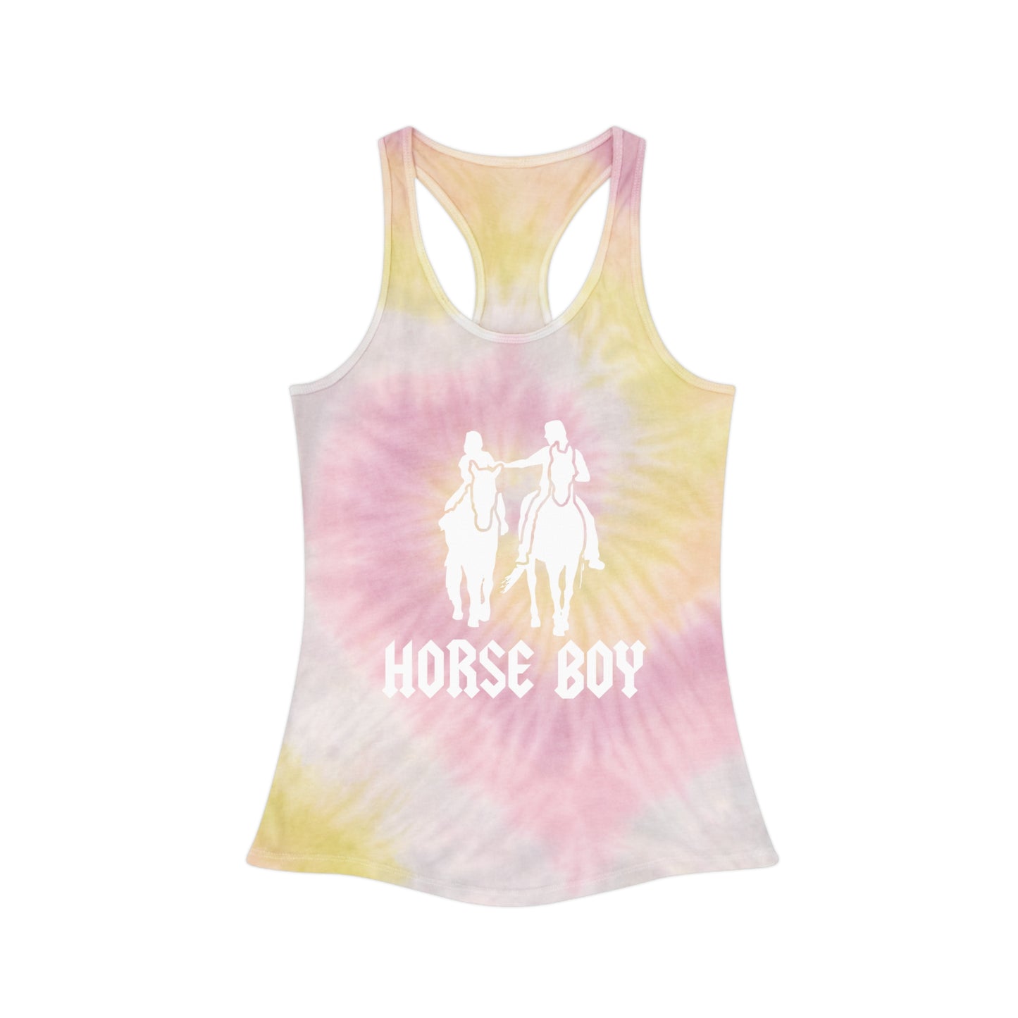 Horse Boy - Tie Dye Racerback Tank Top