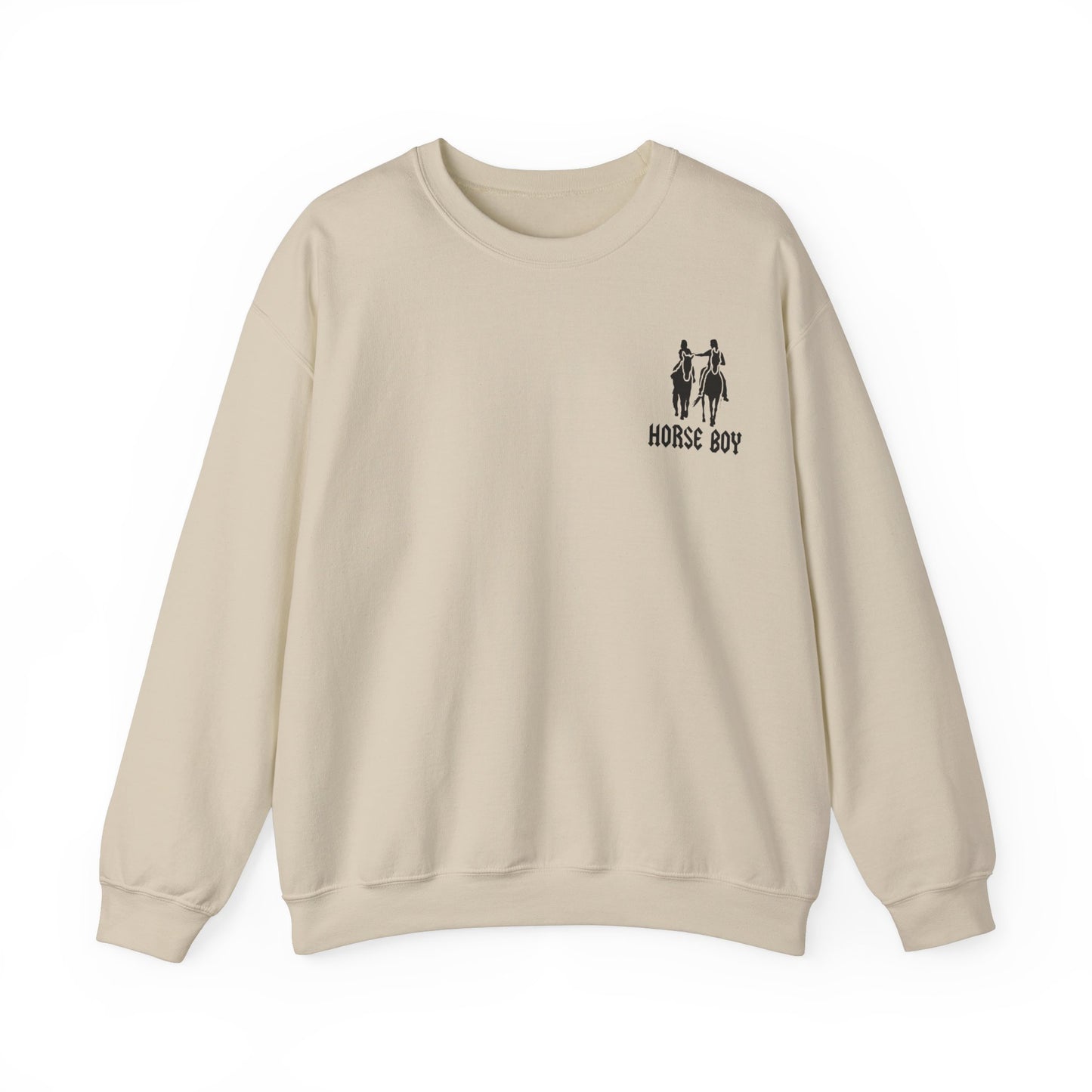 Horse Boy Logo Small - Unisex Heavy Blend™ Crewneck Sweatshirt