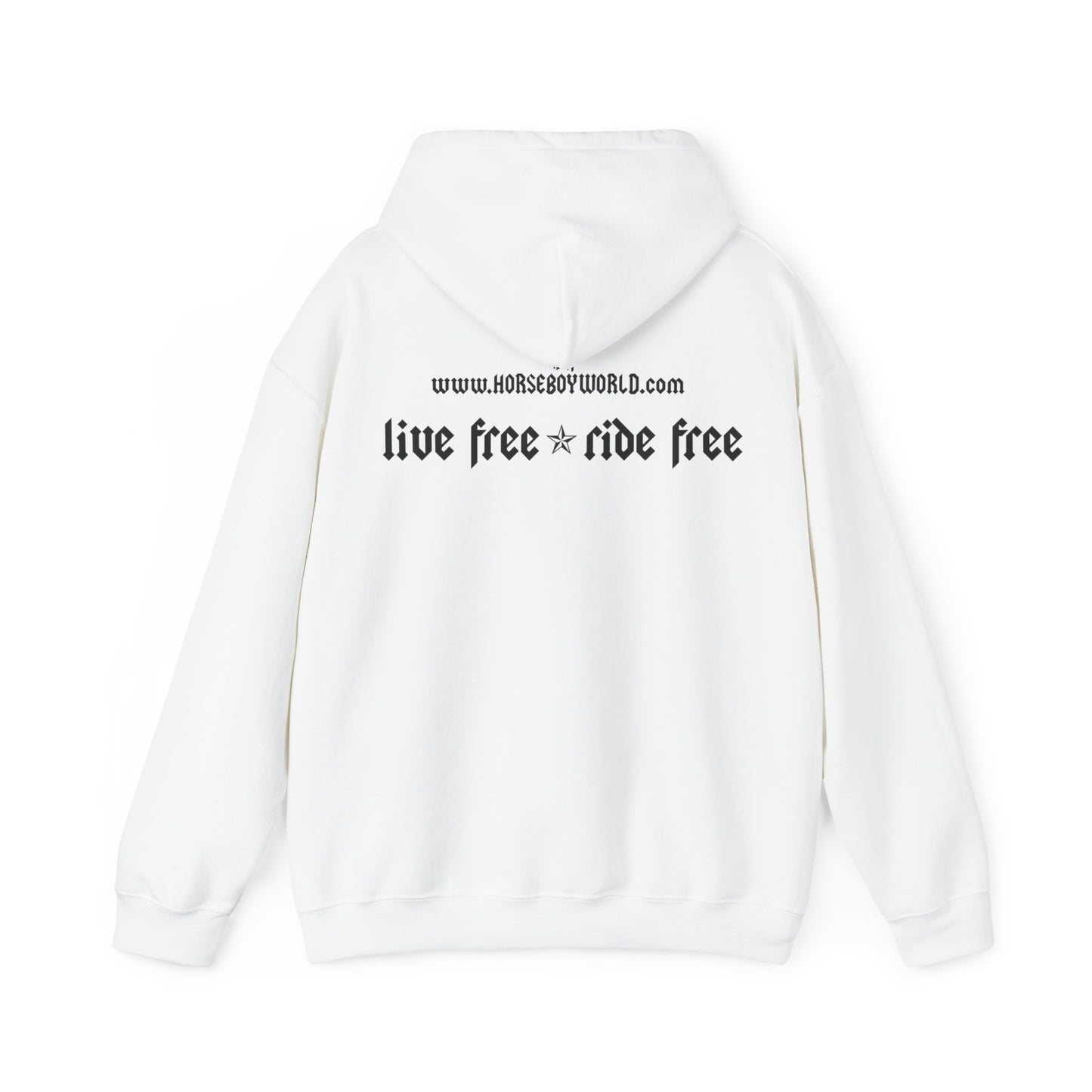 Horse Boy - Live Free Ride Free - Unisex Heavy Blend™ Hooded Sweatshirt