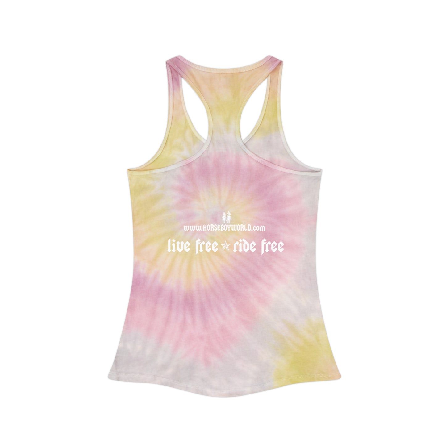 Horse Boy - Tie Dye Racerback Tank Top