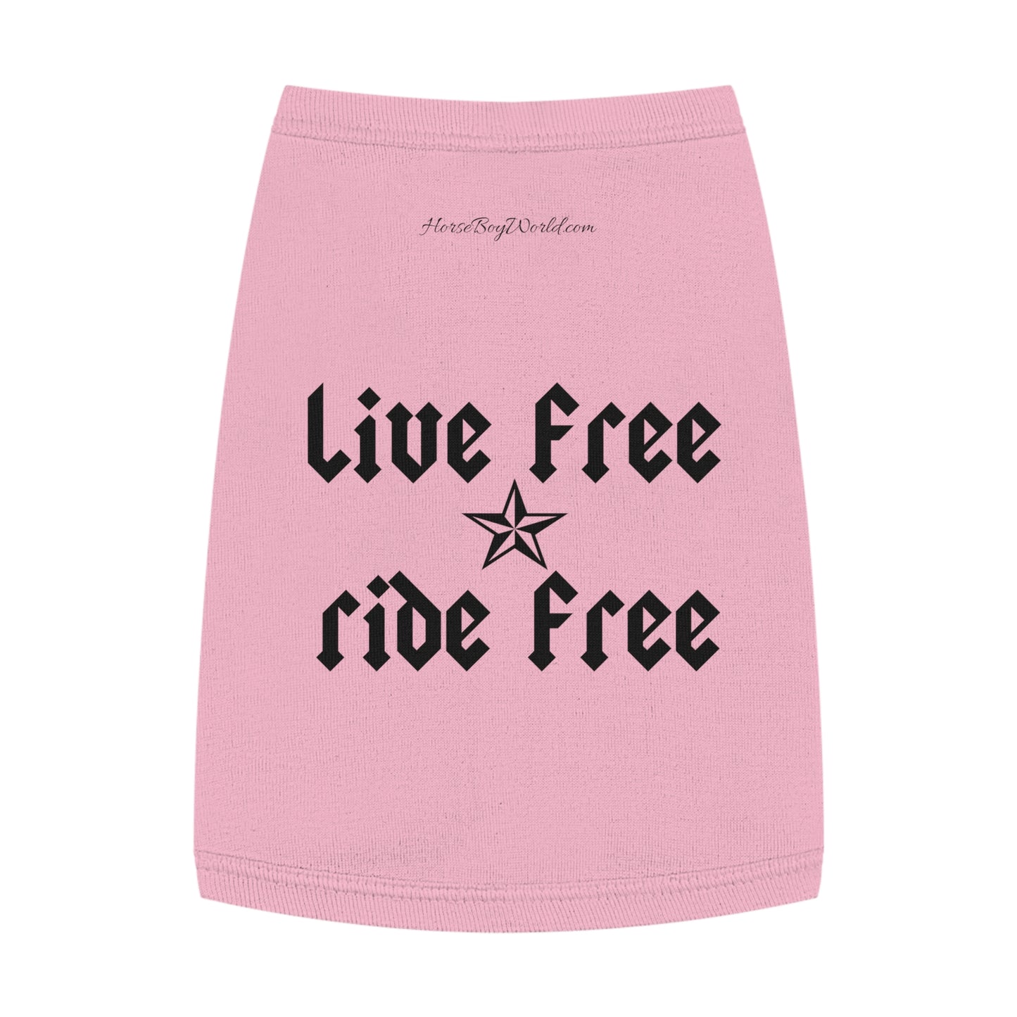 Live Free Ride Free Pet Tank Top
