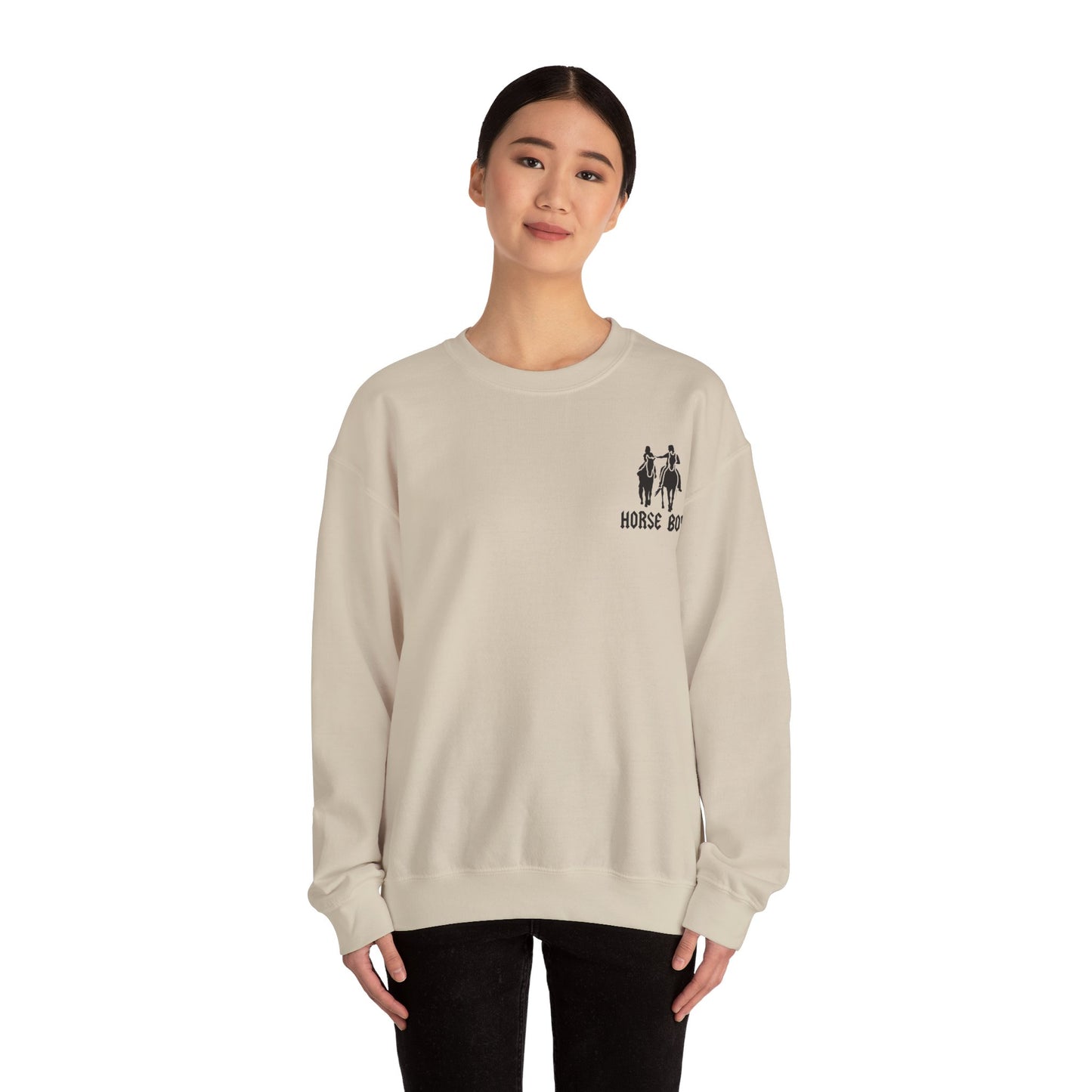 Horse Boy Logo Small - Unisex Heavy Blend™ Crewneck Sweatshirt