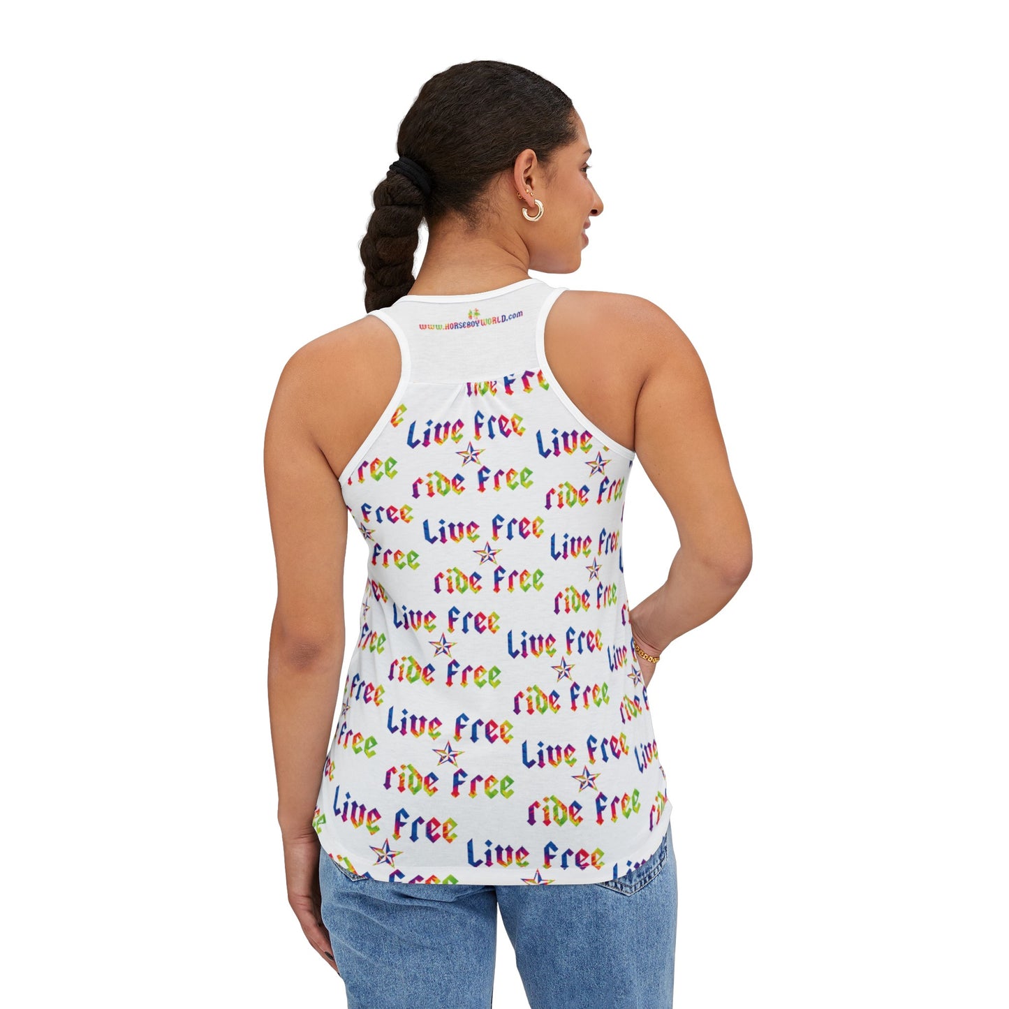 Live Free Ride Free - Women's Tank Top (AOP)