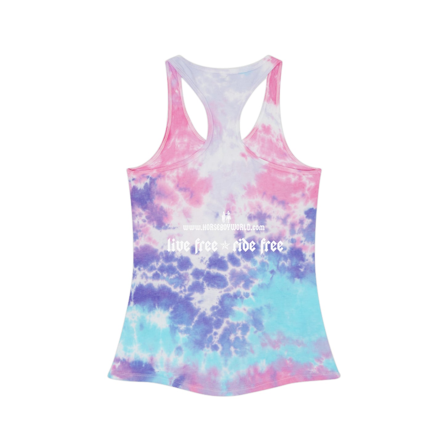 Horse Boy - Tie Dye Racerback Tank Top