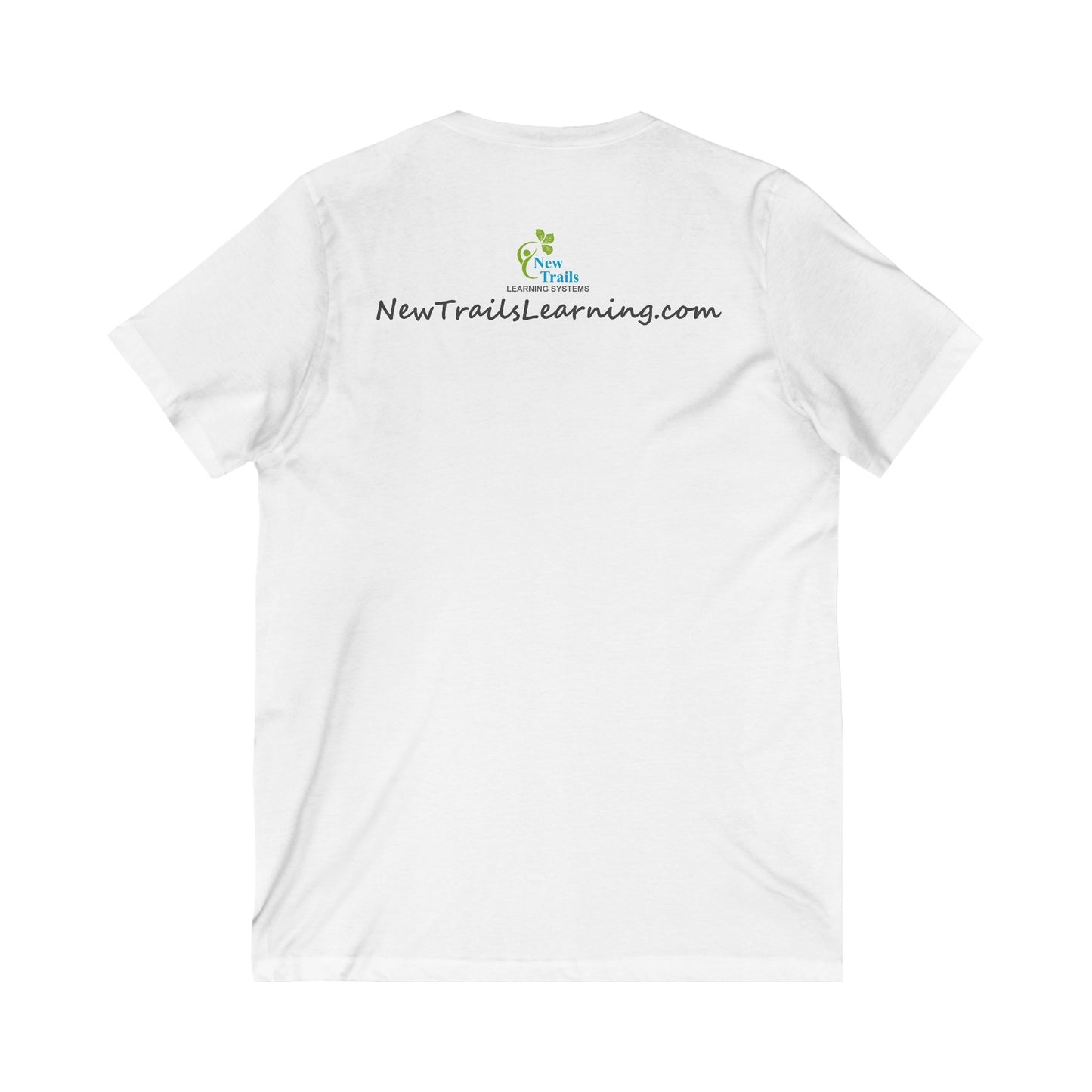 NTLS - white - Unisex Jersey Short Sleeve V-Neck Tee