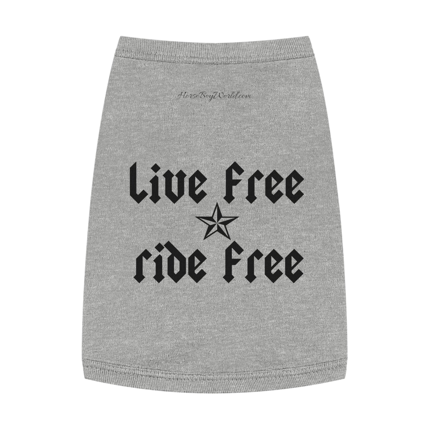 Live Free Ride Free Pet Tank Top