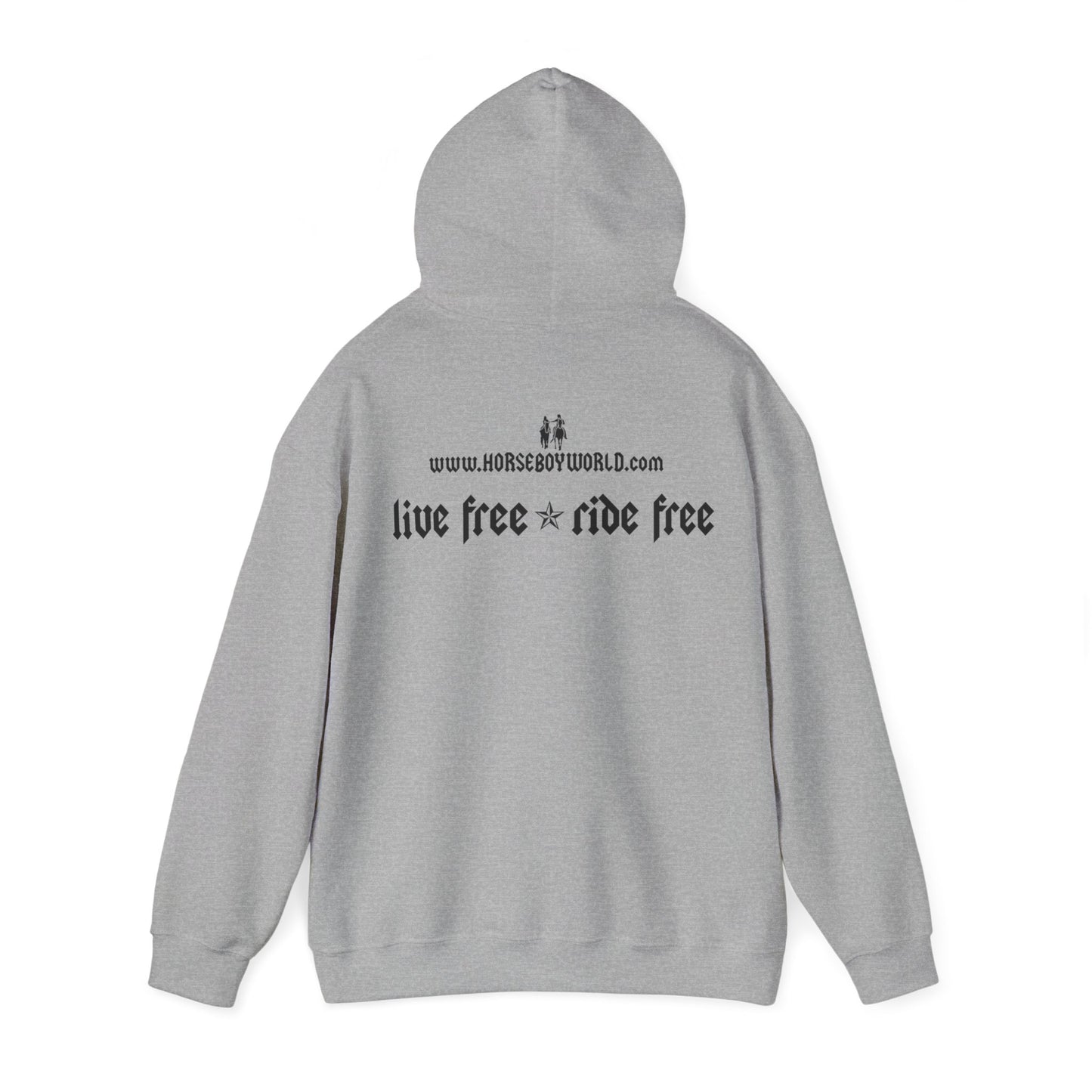 Horse Boy - Live Free Ride Free - Unisex Heavy Blend™ Hooded Sweatshirt