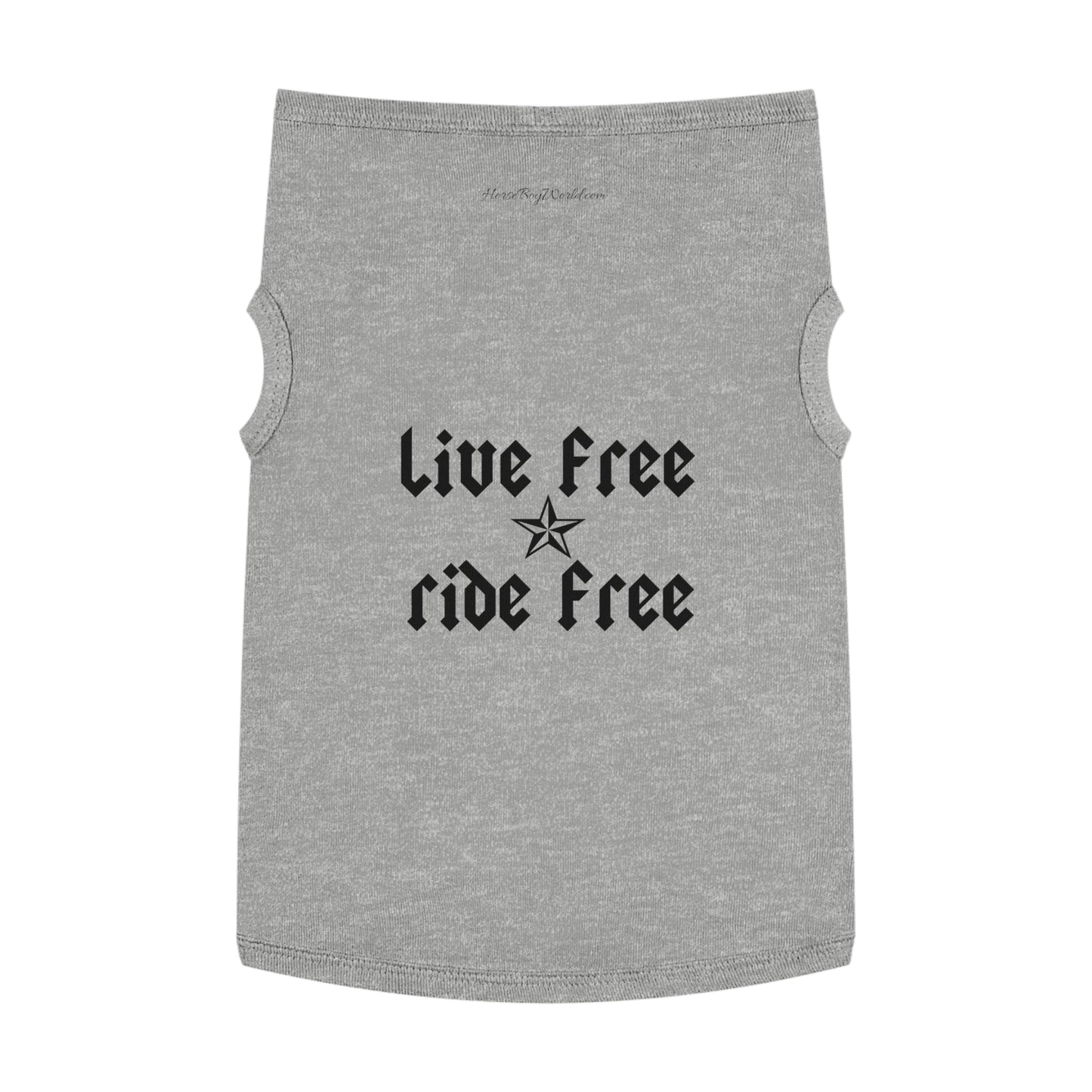 Live Free Ride Free Pet Tank Top