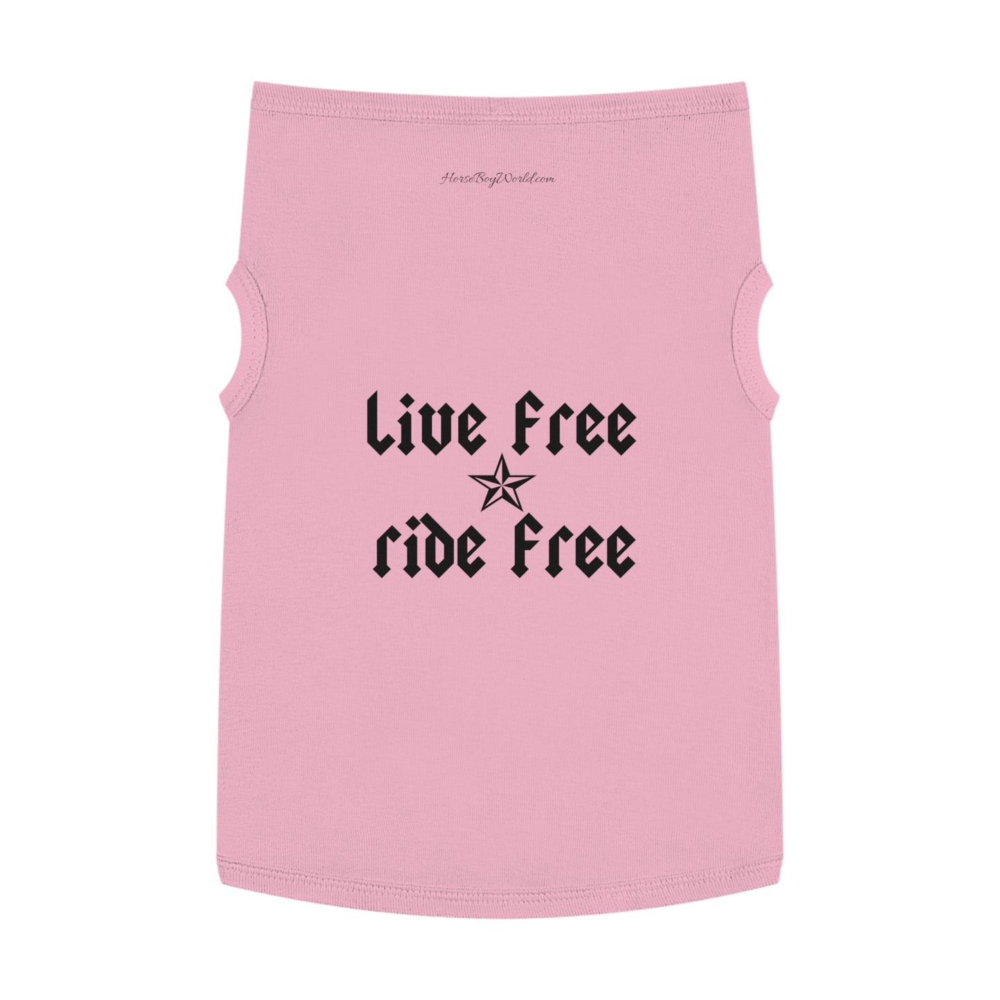 Live Free Ride Free Pet Tank Top