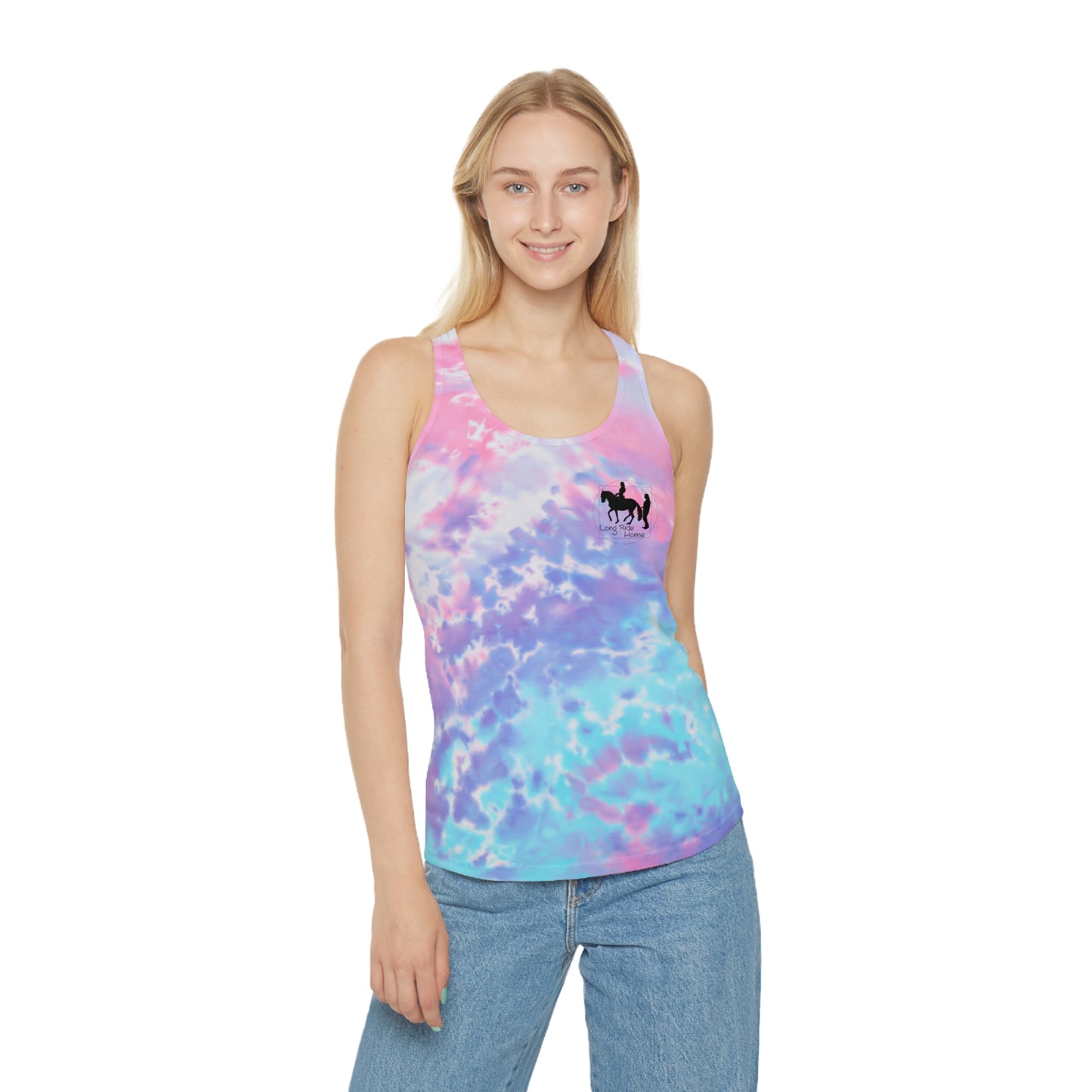 Long Ride Home - Tie Dye Racerback Tank Top
