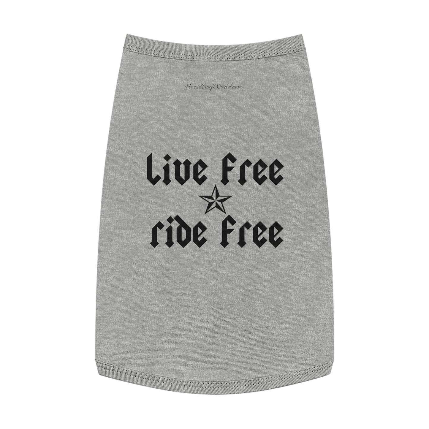 Live Free Ride Free Pet Tank Top