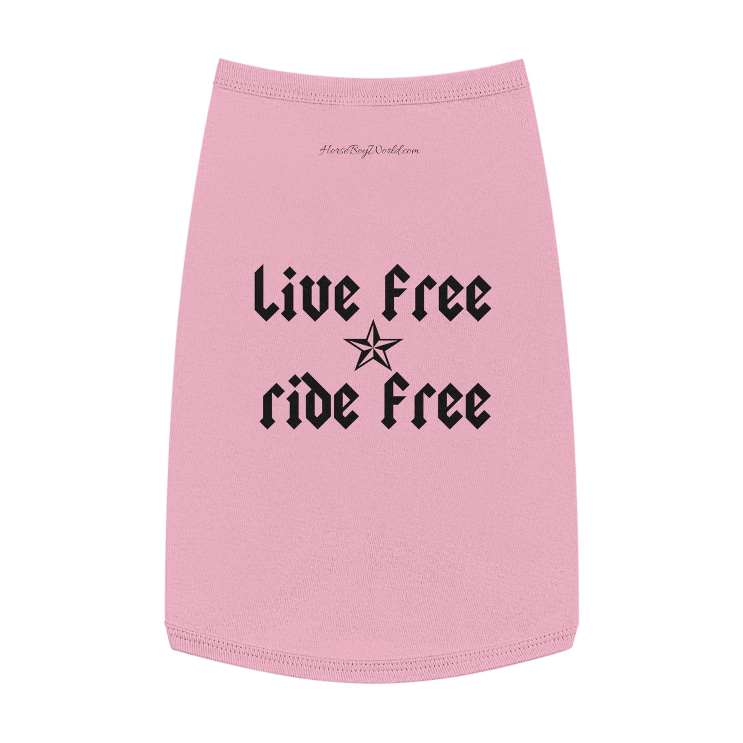 Live Free Ride Free Pet Tank Top
