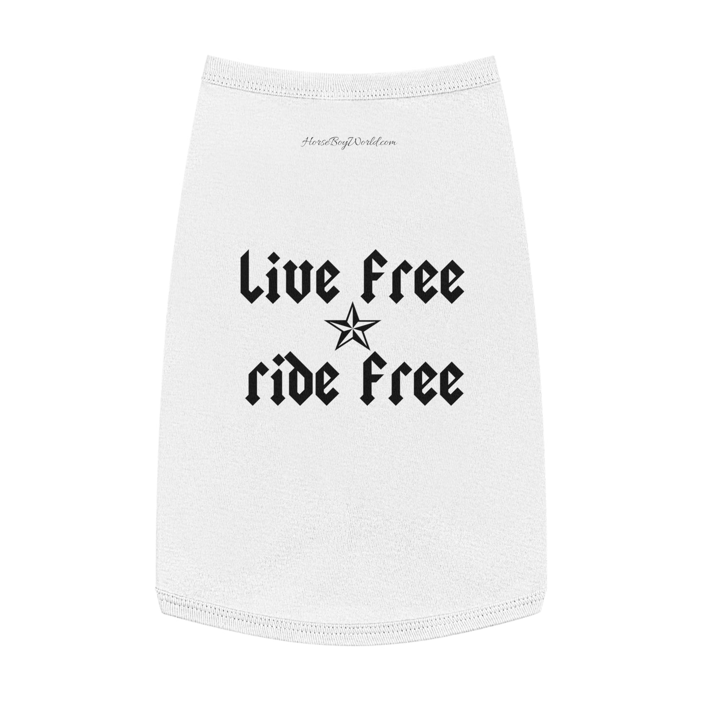 Live Free Ride Free Pet Tank Top