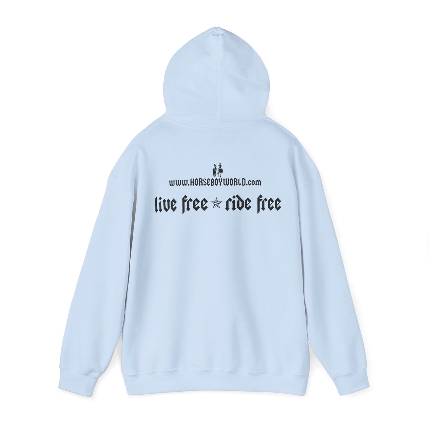 Horse Boy - Live Free Ride Free - Unisex Heavy Blend™ Hooded Sweatshirt