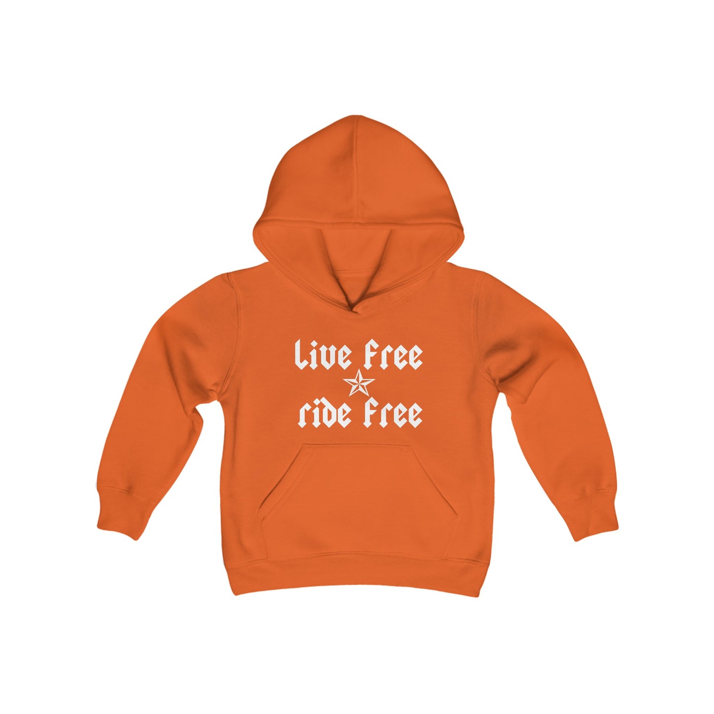 Live Free Ride Free - Youth Heavy Blend Hooded Sweatshirt