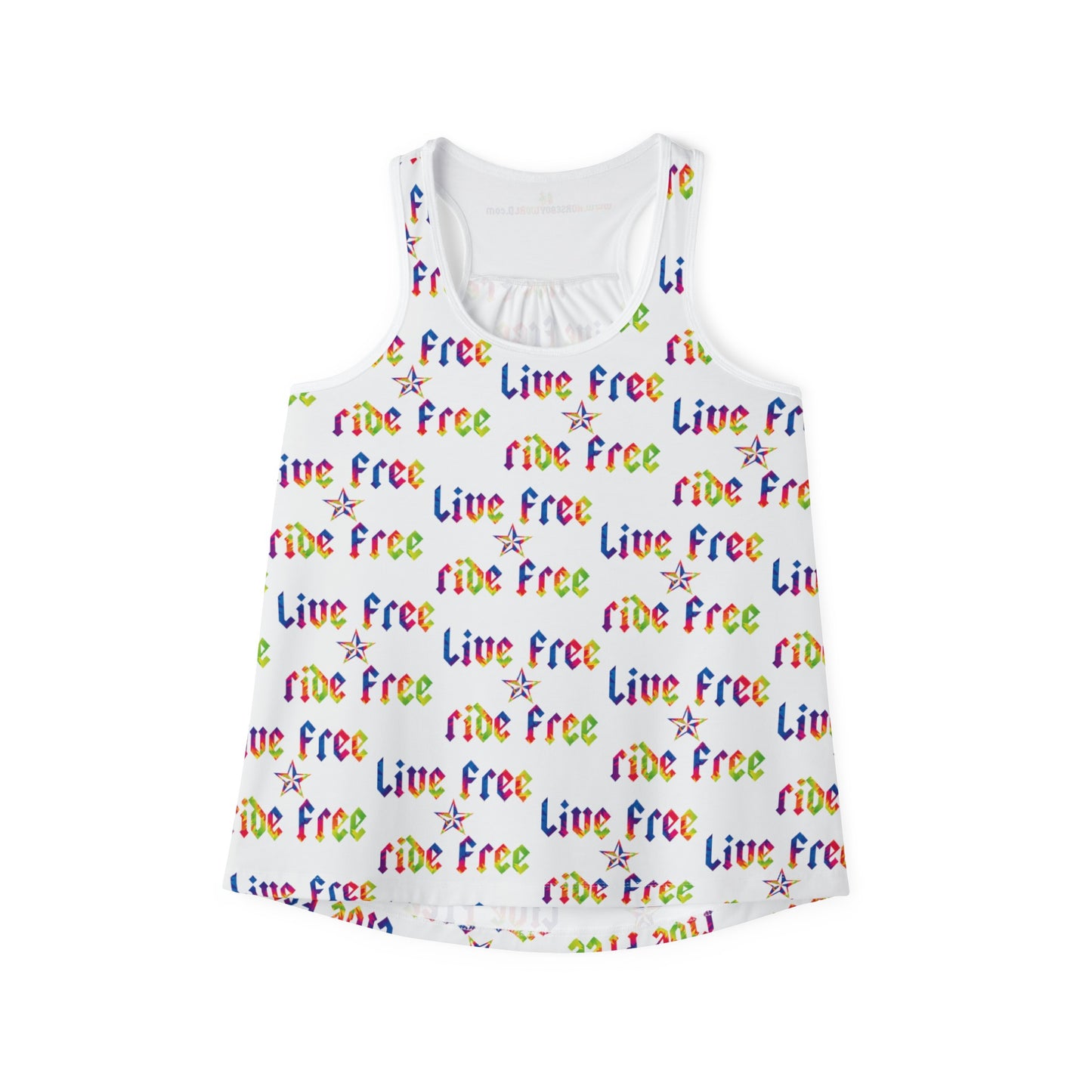 Live Free Ride Free - Women's Tank Top (AOP)