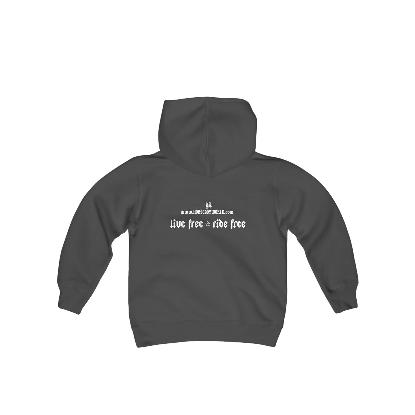 Live Free Ride Free - Youth Heavy Blend Hooded Sweatshirt