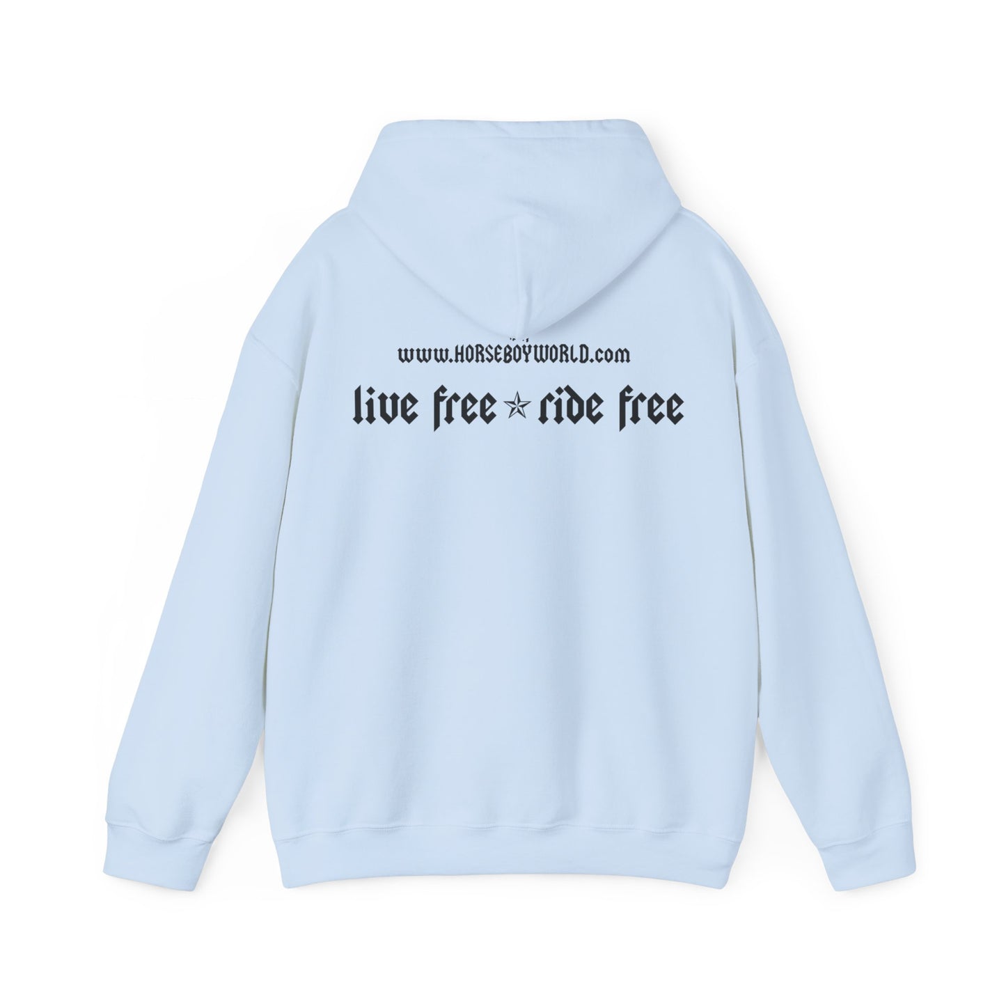 Horse Boy - Live Free Ride Free - Unisex Heavy Blend™ Hooded Sweatshirt