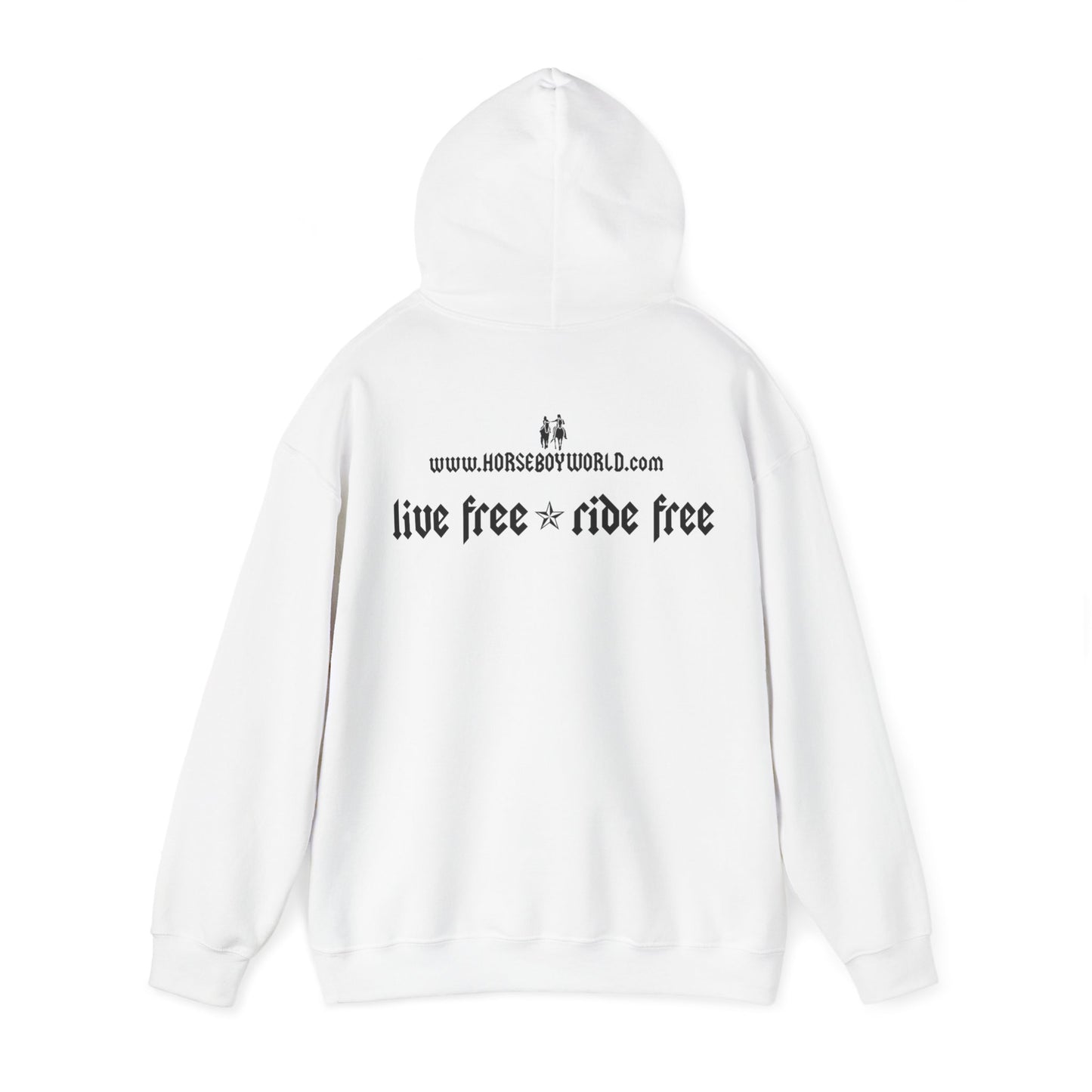 Horse Boy - Live Free Ride Free - Unisex Heavy Blend™ Hooded Sweatshirt