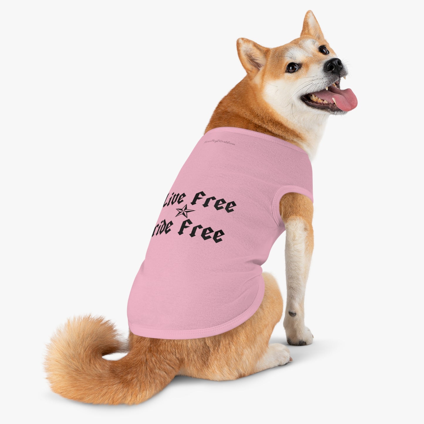 Live Free Ride Free Pet Tank Top