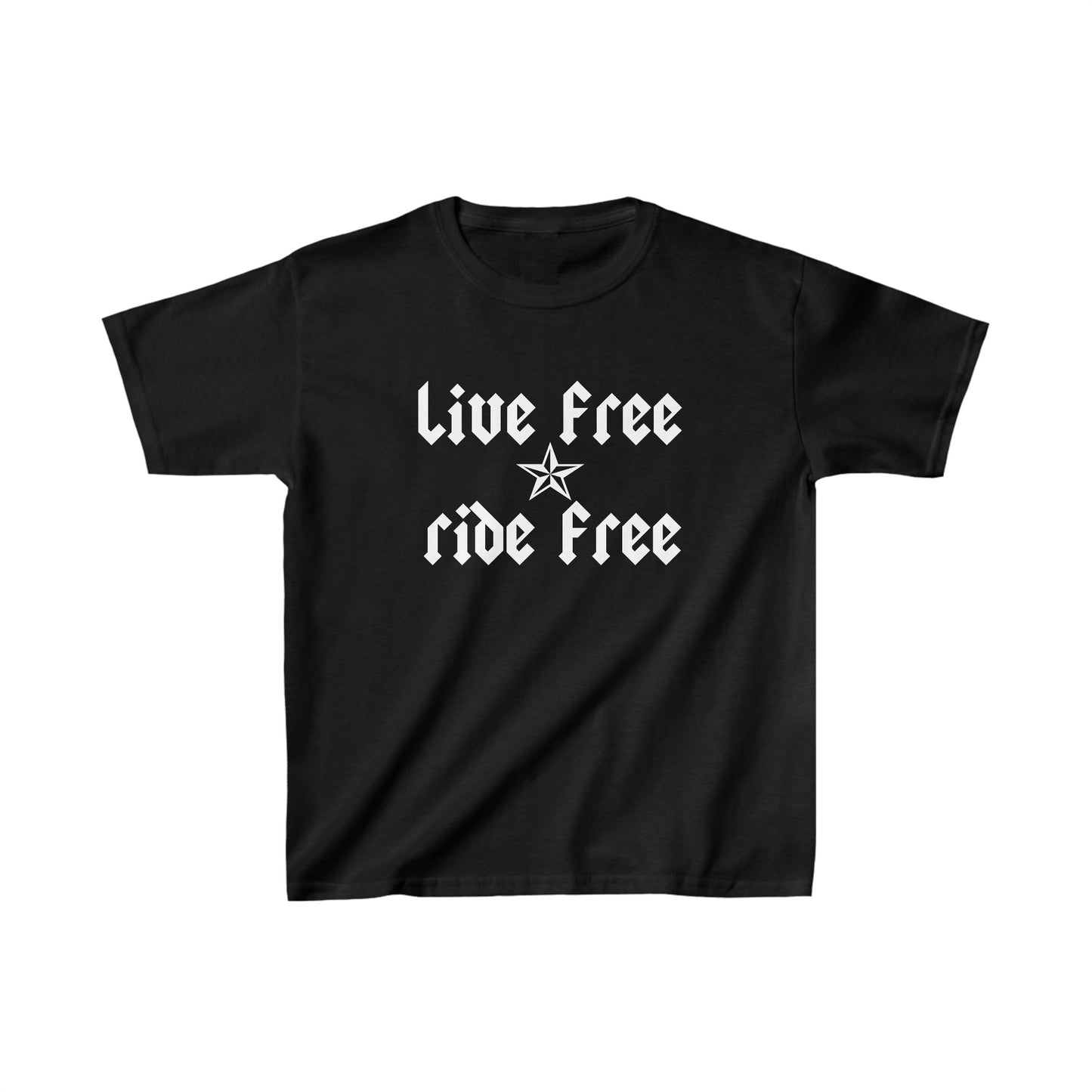 Live Free Ride Free - Kids Heavy Cotton™ Tee