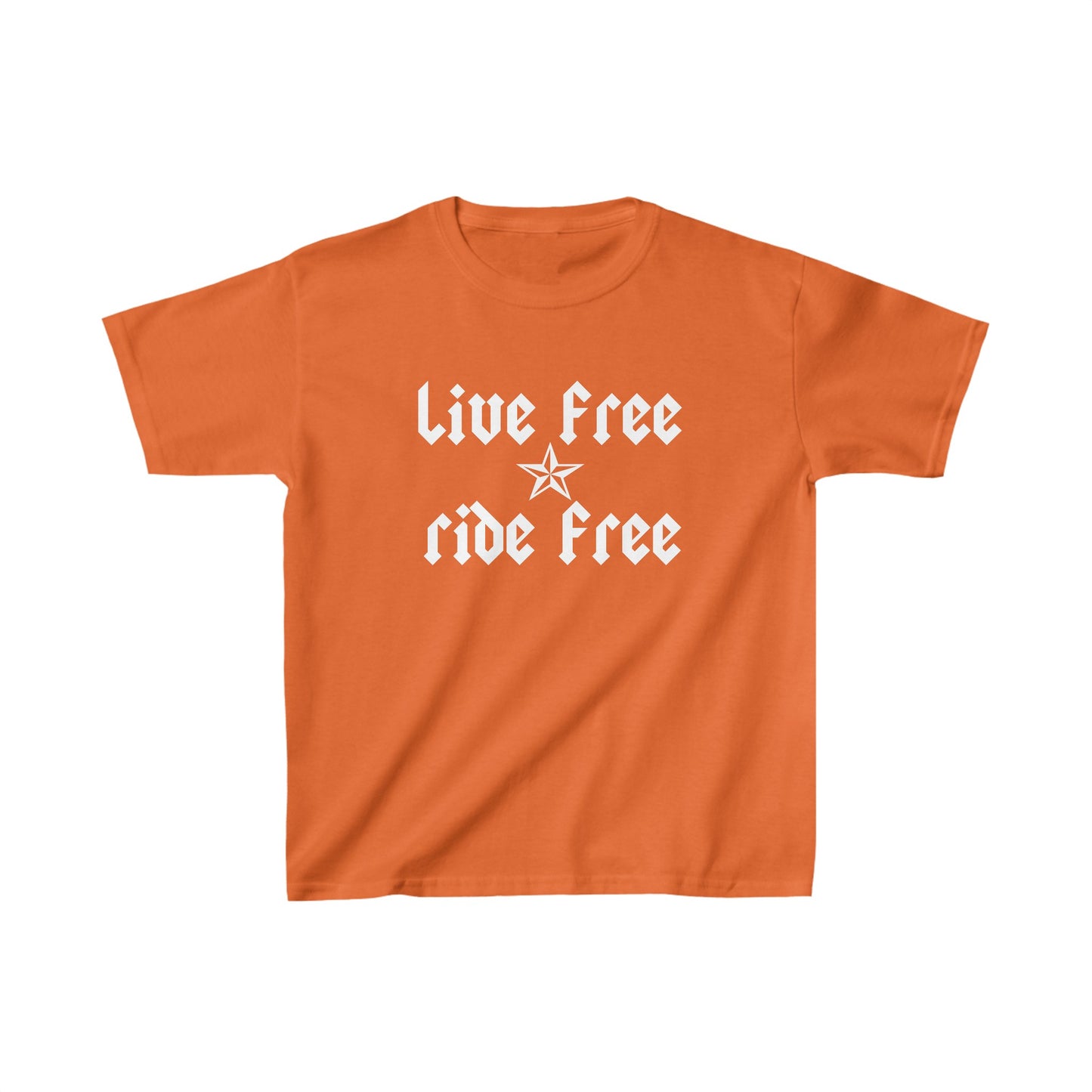 Live Free Ride Free - Kids Heavy Cotton™ Tee