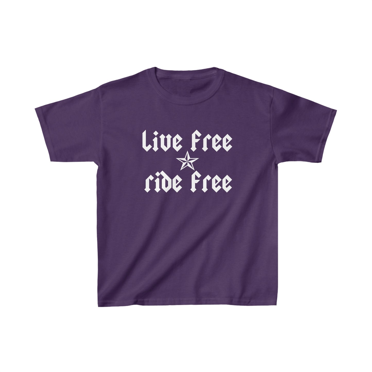 Live Free Ride Free - Kids Heavy Cotton™ Tee