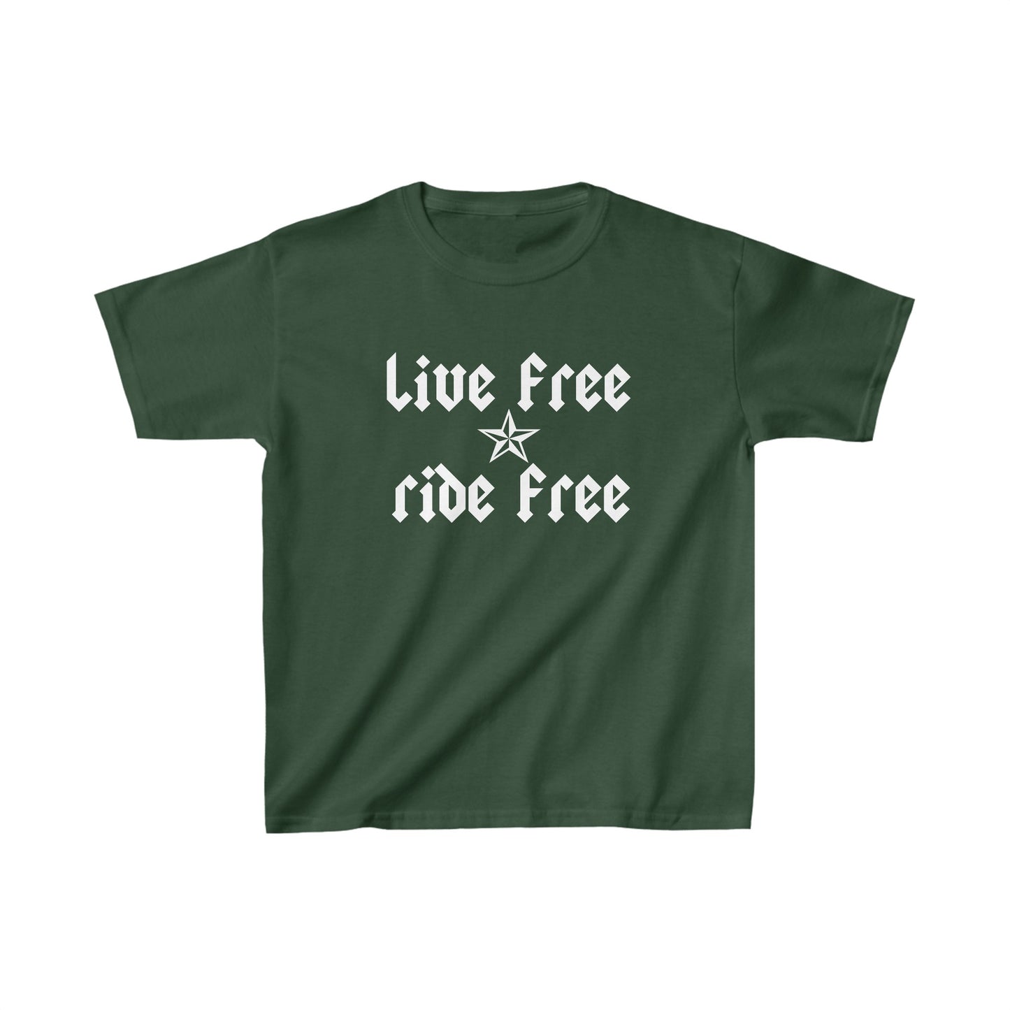 Live Free Ride Free - Kids Heavy Cotton™ Tee