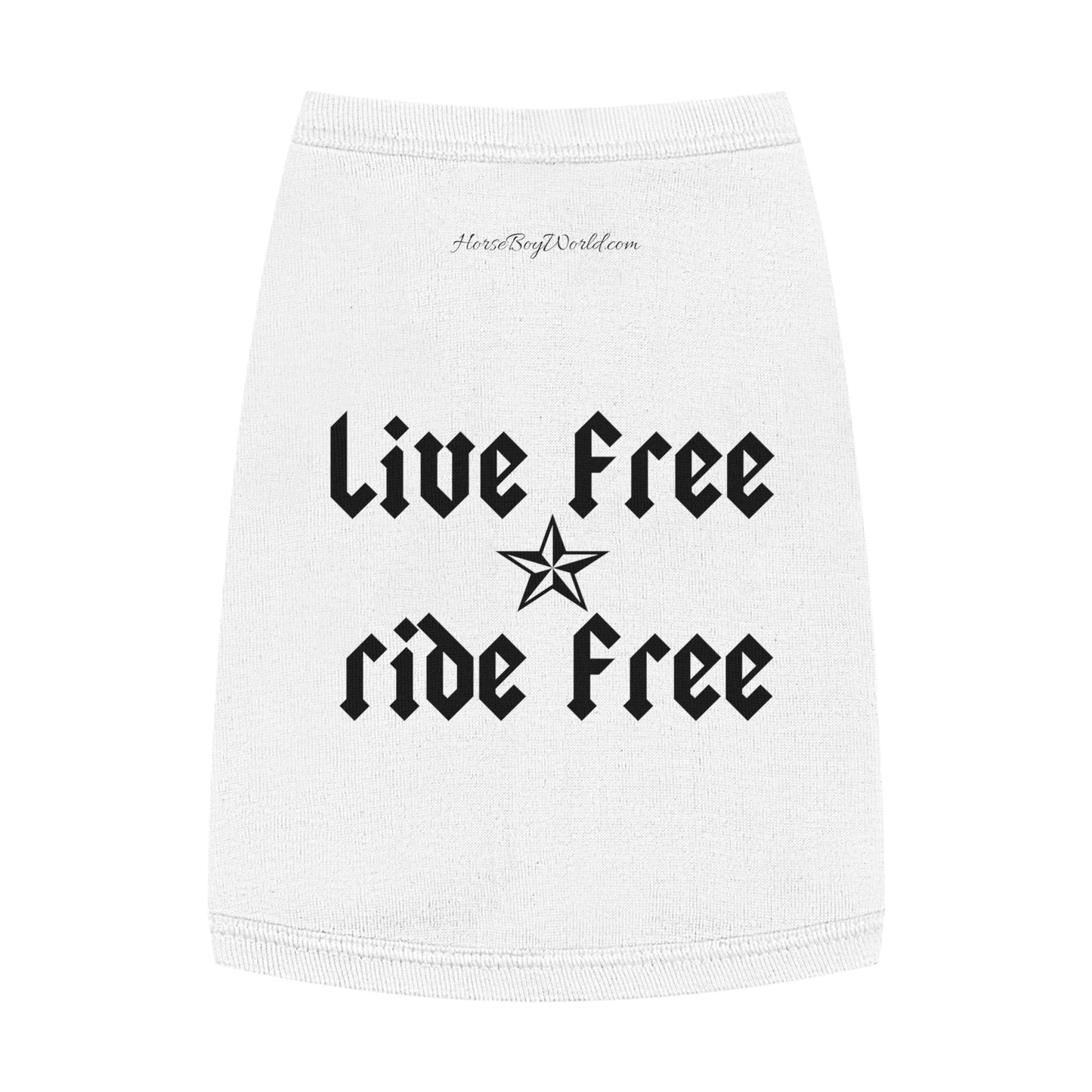 Live Free Ride Free Pet Tank Top