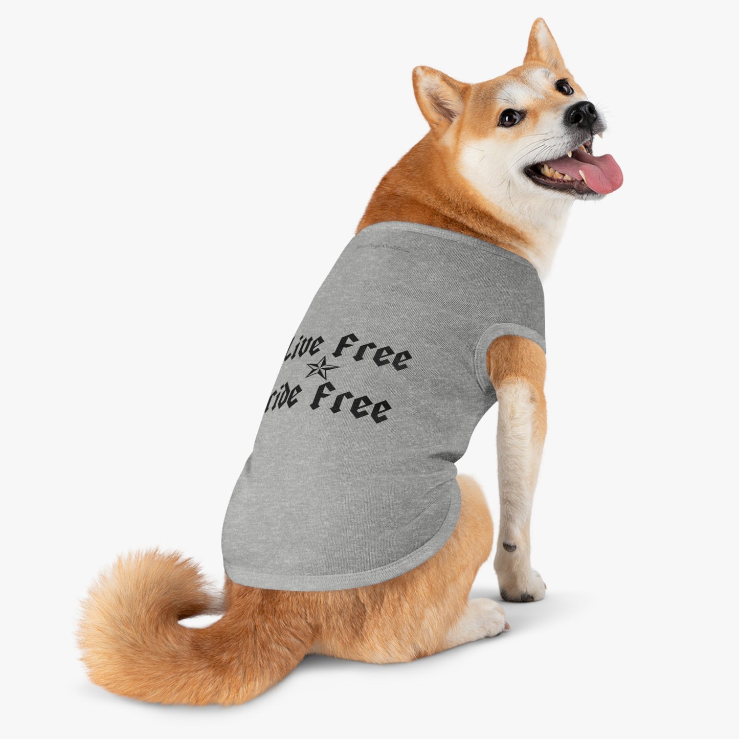 Live Free Ride Free Pet Tank Top
