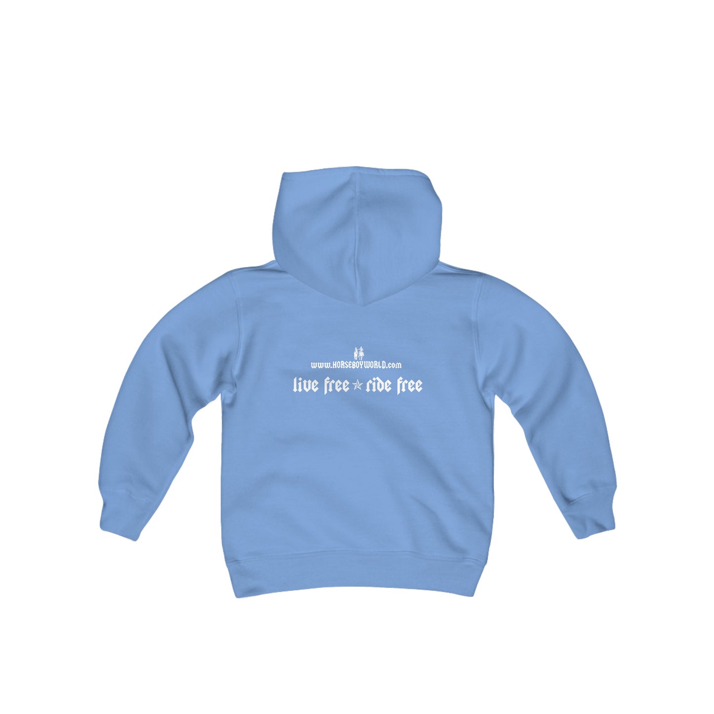 Live Free Ride Free - Youth Heavy Blend Hooded Sweatshirt