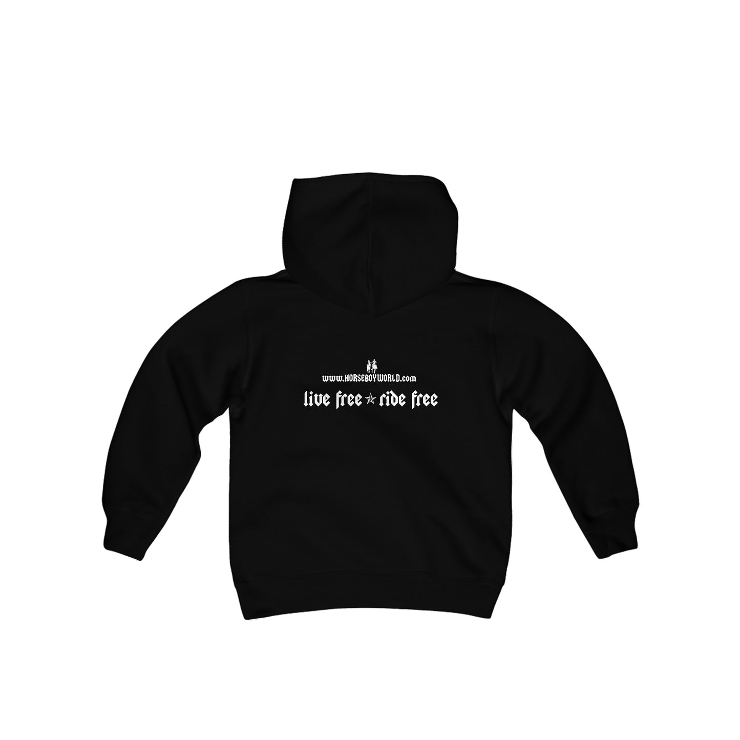 Live Free Ride Free - Youth Heavy Blend Hooded Sweatshirt