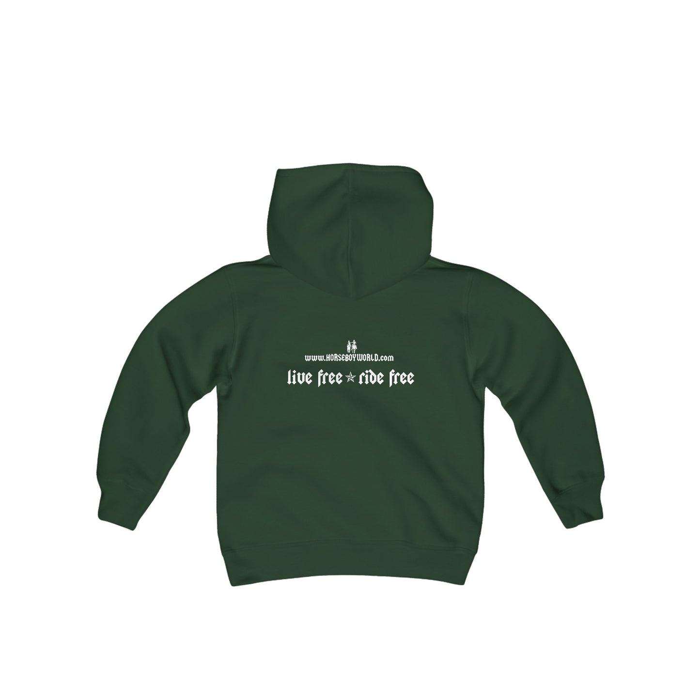 Live Free Ride Free - Youth Heavy Blend Hooded Sweatshirt