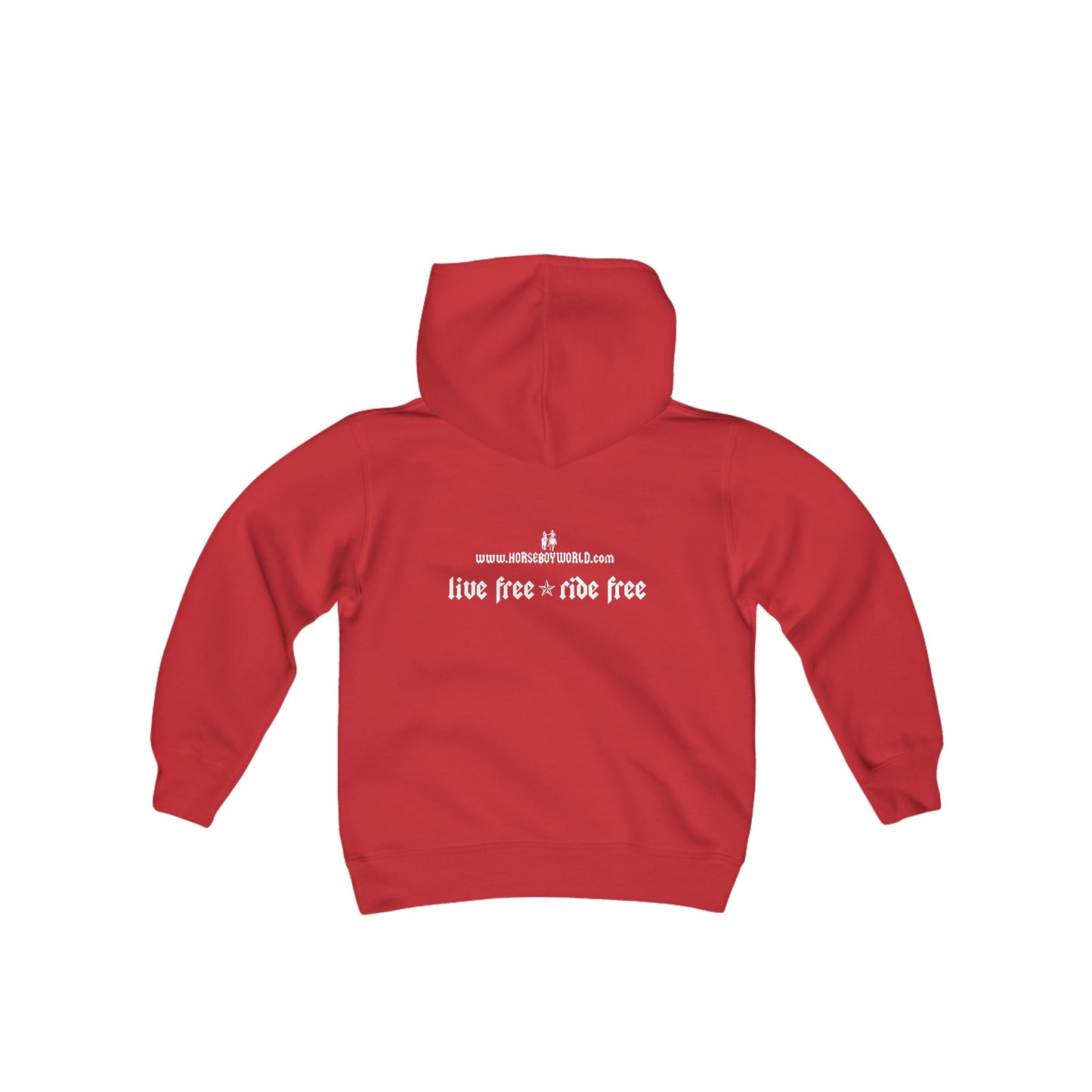 Live Free Ride Free - Youth Heavy Blend Hooded Sweatshirt
