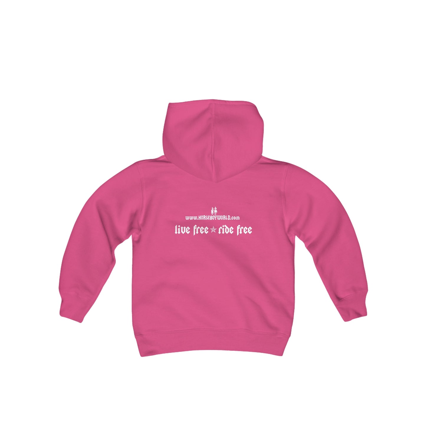 Live Free Ride Free - Youth Heavy Blend Hooded Sweatshirt