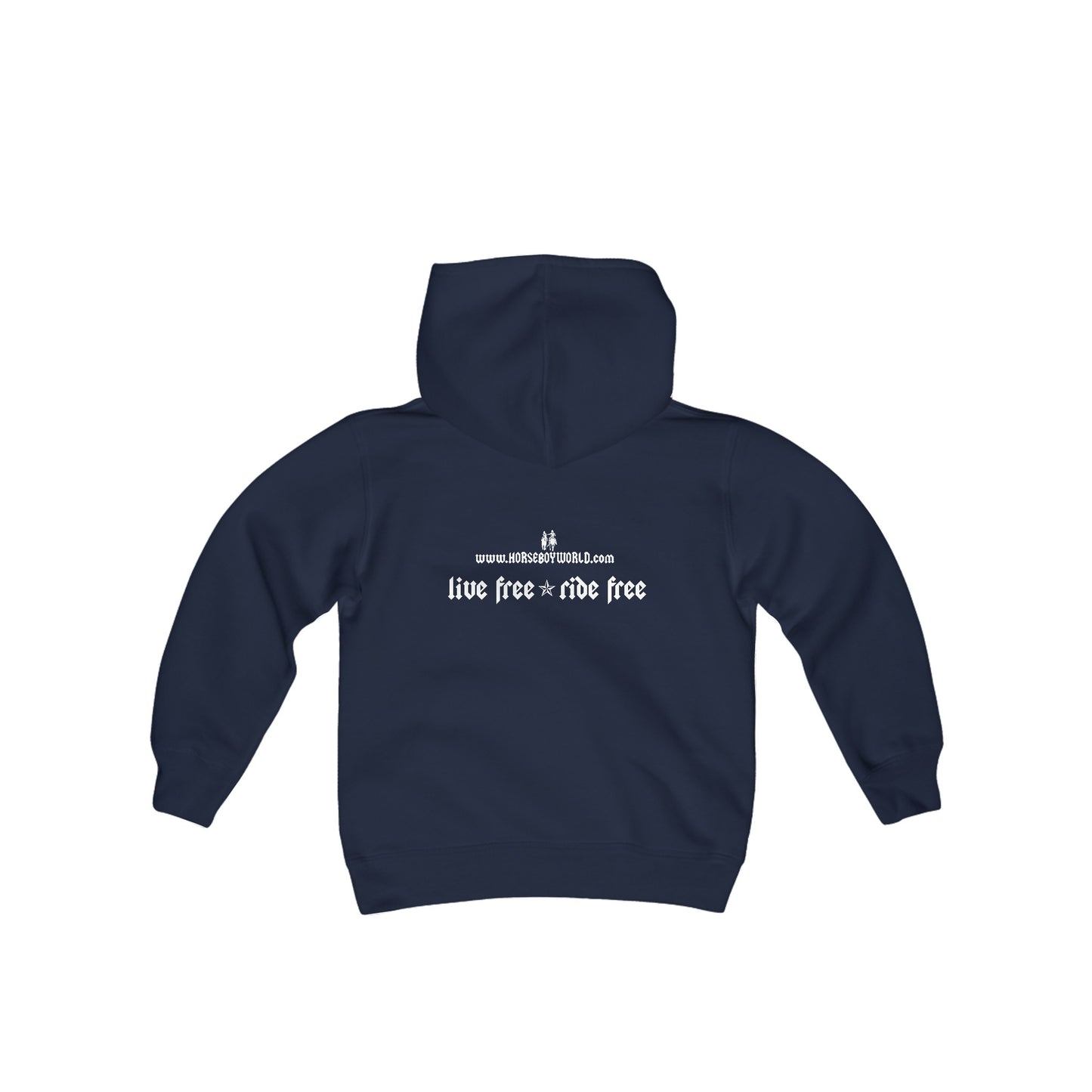 Live Free Ride Free - Youth Heavy Blend Hooded Sweatshirt
