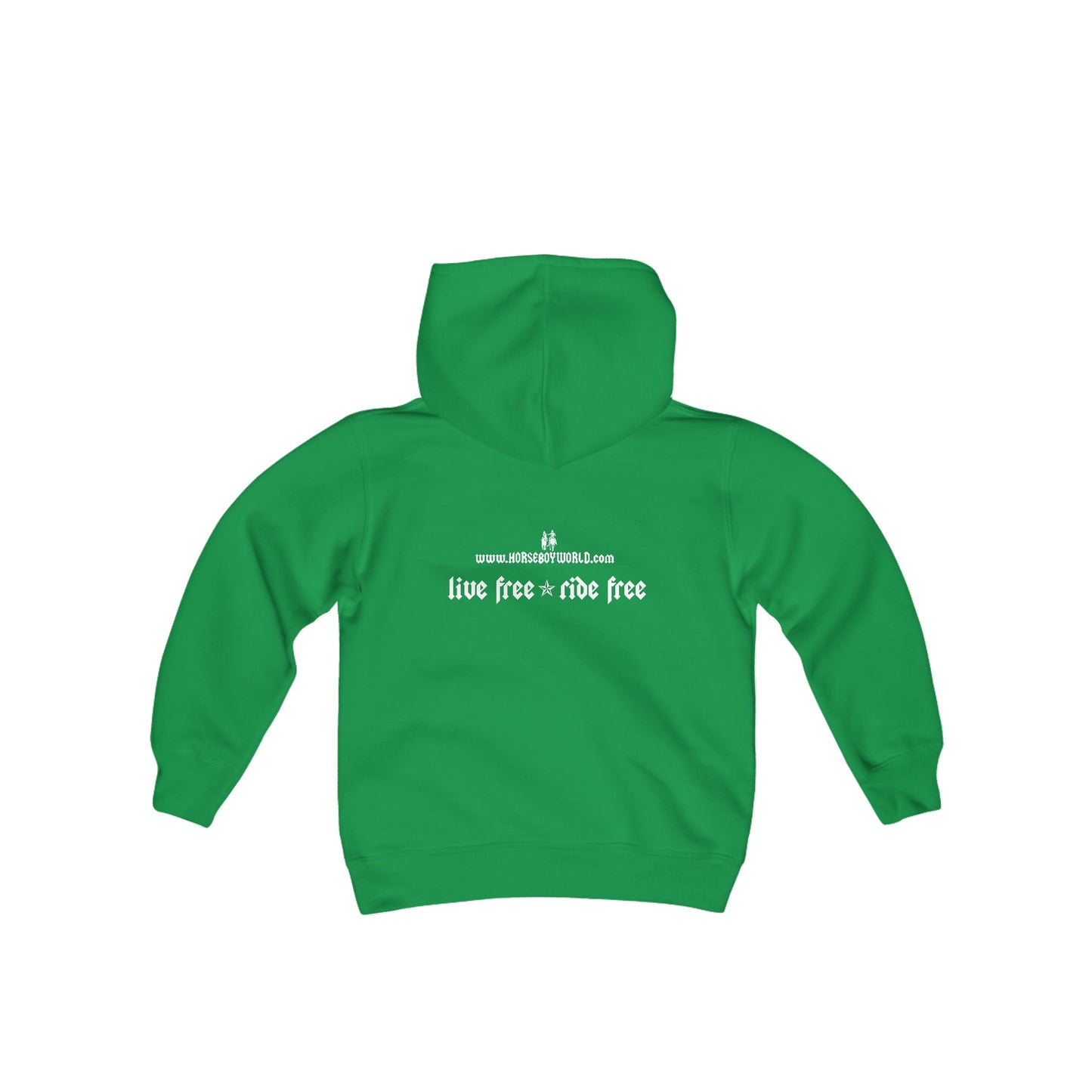 Live Free Ride Free - Youth Heavy Blend Hooded Sweatshirt