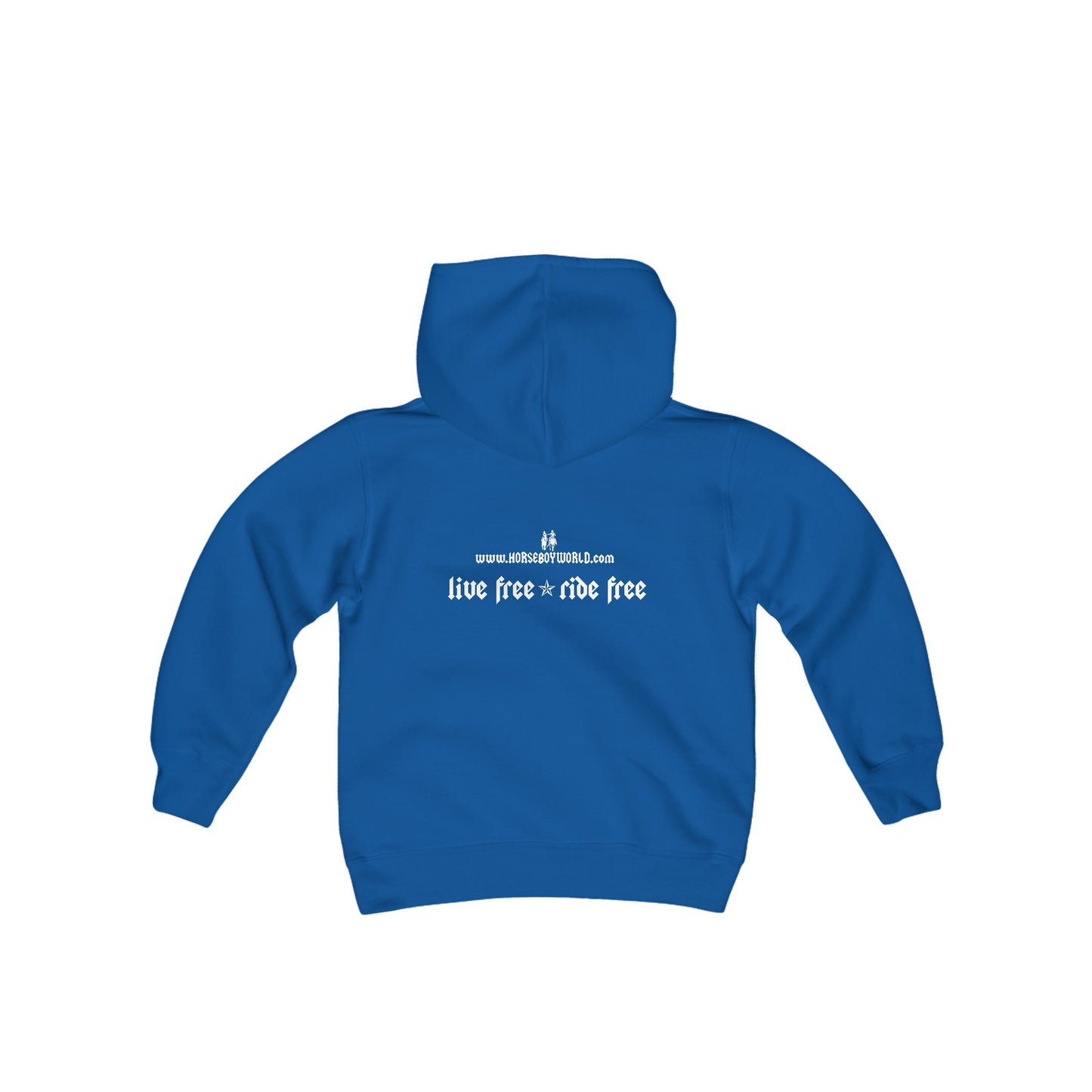 Live Free Ride Free - Youth Heavy Blend Hooded Sweatshirt