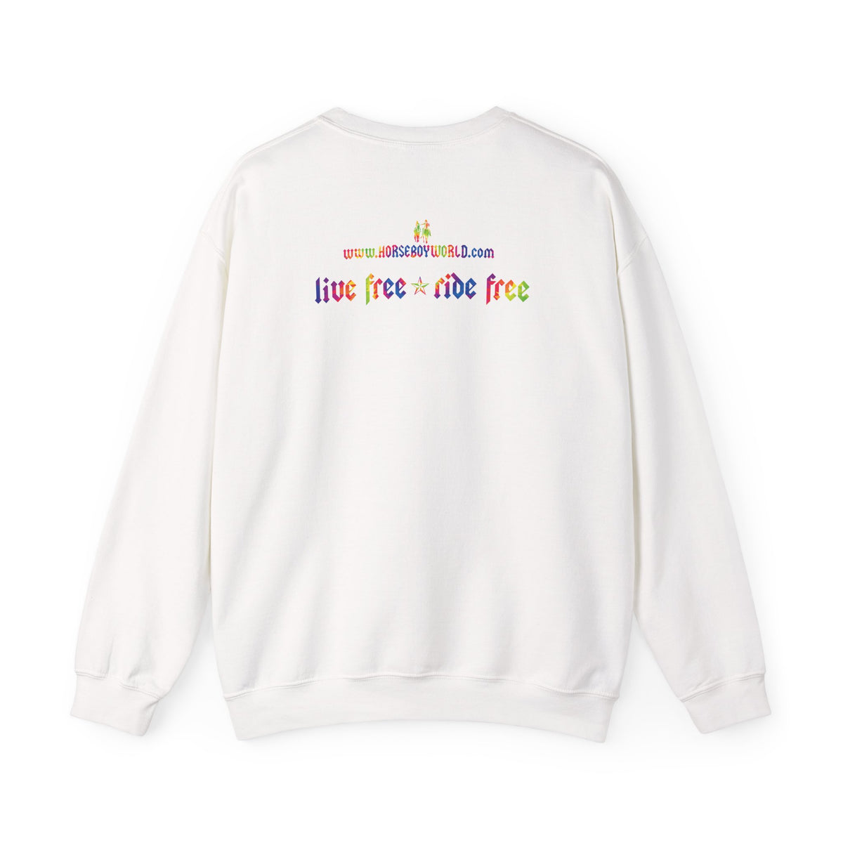 Live Free Ride Free Tie Dye Unisex Heavy Blend™ Crewneck Sweatshirt
