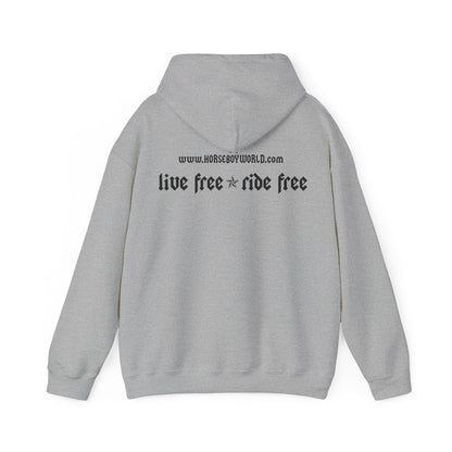 Horse Boy - Live Free Ride Free - Unisex Heavy Blend™ Hooded Sweatshirt