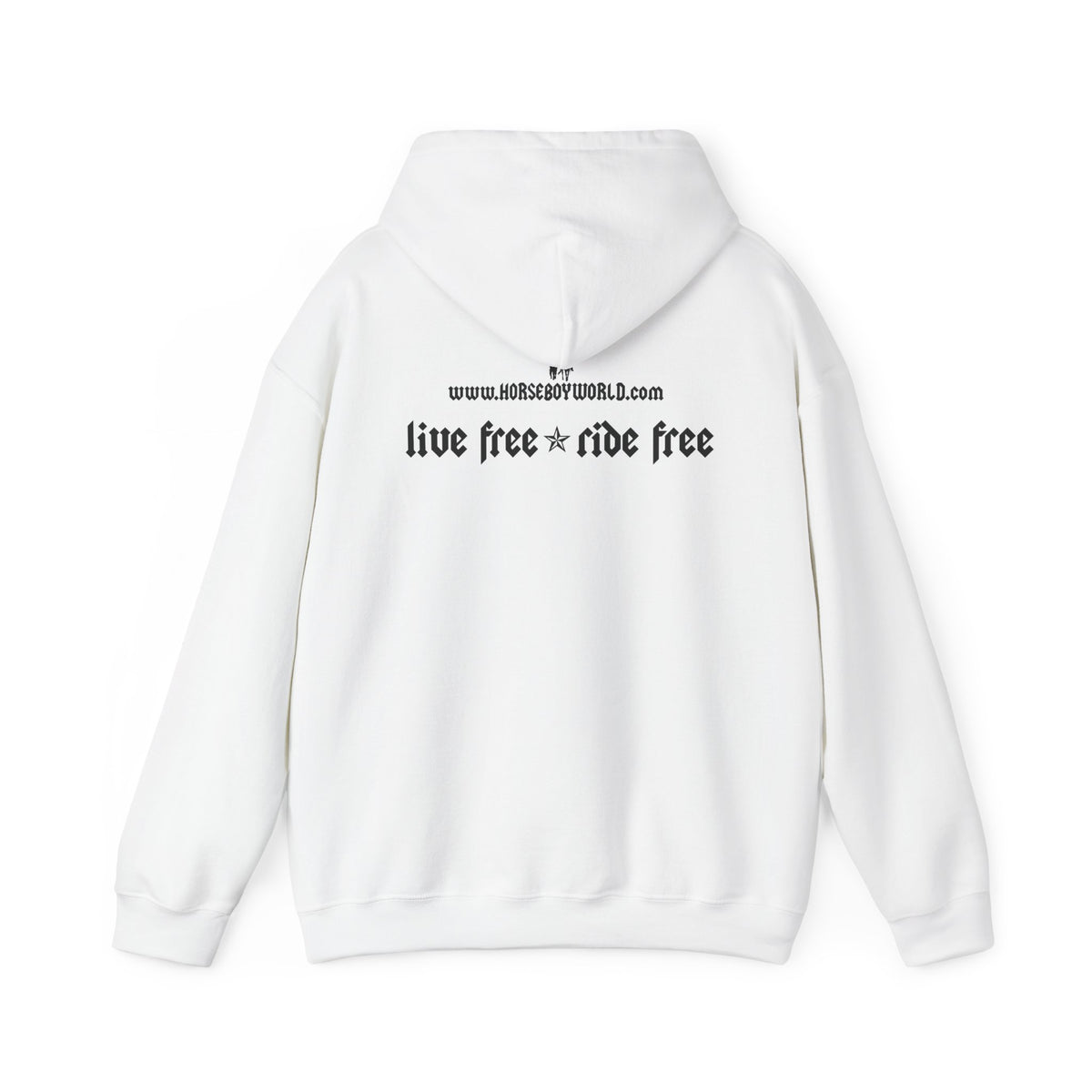 Horse Boy Black Logo Hoodie
