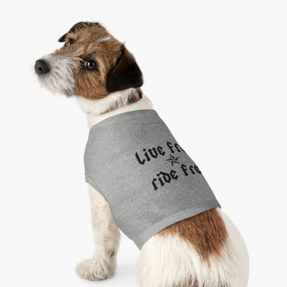 Live Free Ride Free Pet Tank Top