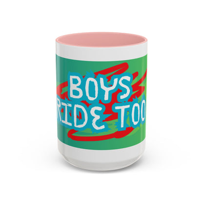 Boys Ride Too - US -  Coffee Mug (11, 15oz)